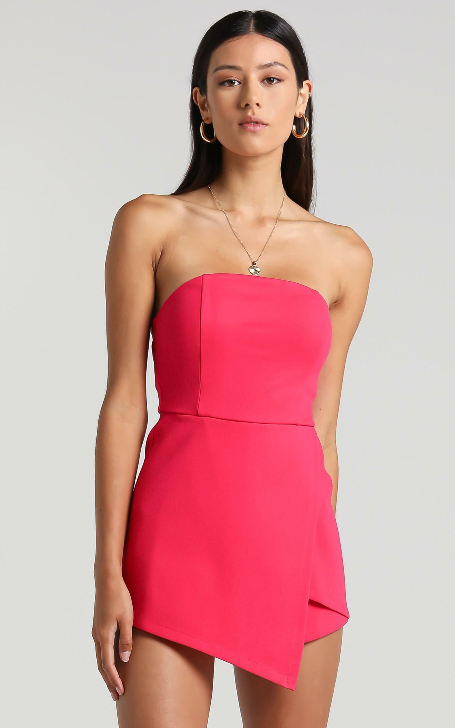 Caught My Eyes Playsuit In Pink Showpo Usa 0459