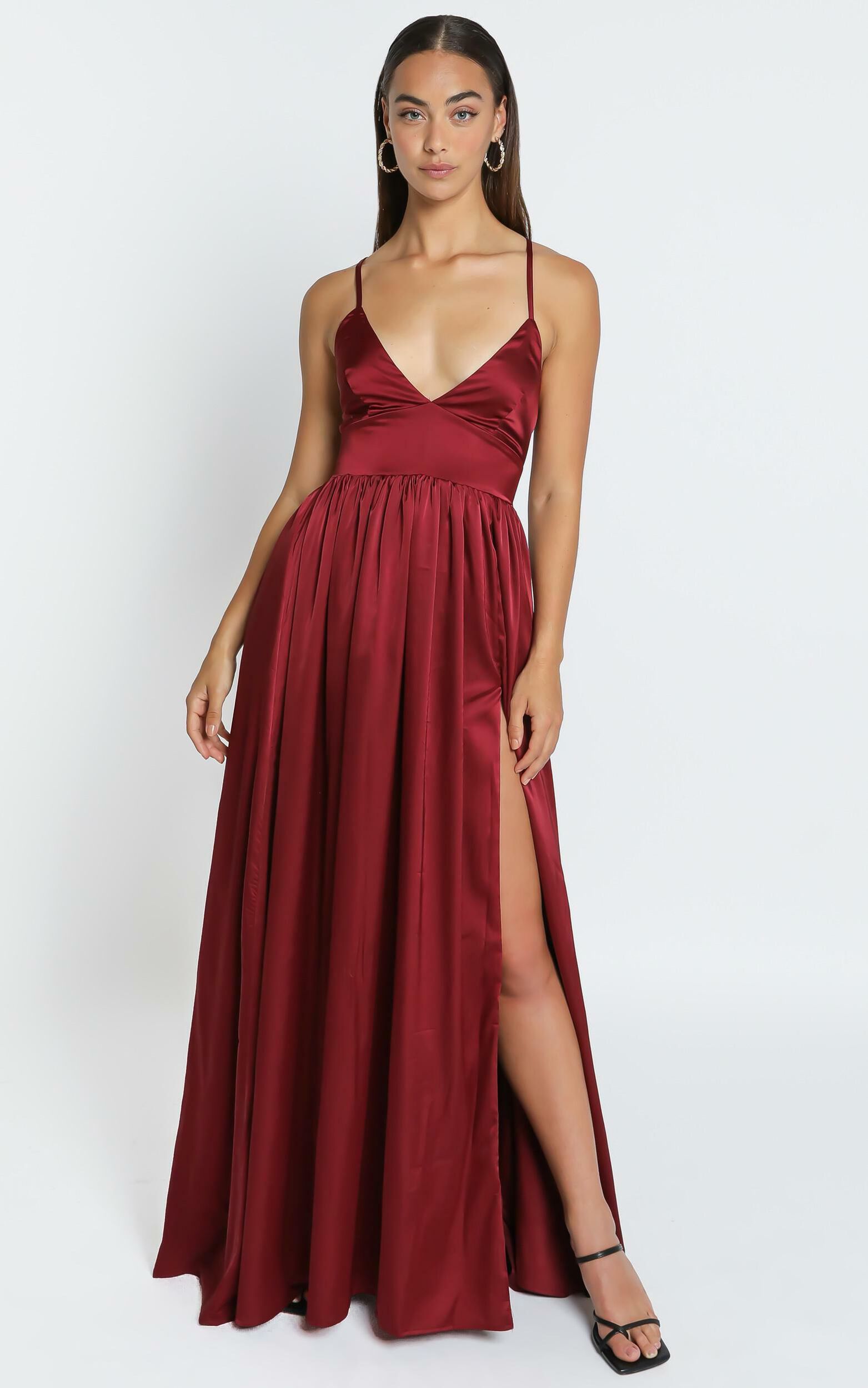 I Want The World To Know Dress in Wine | Showpo USA