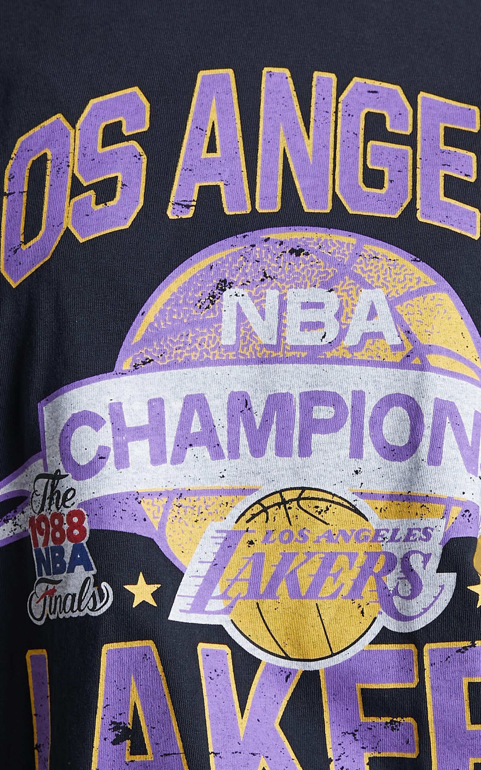 Mitchell & Ness Los Angeles Lakers T-Shirt Faded Black