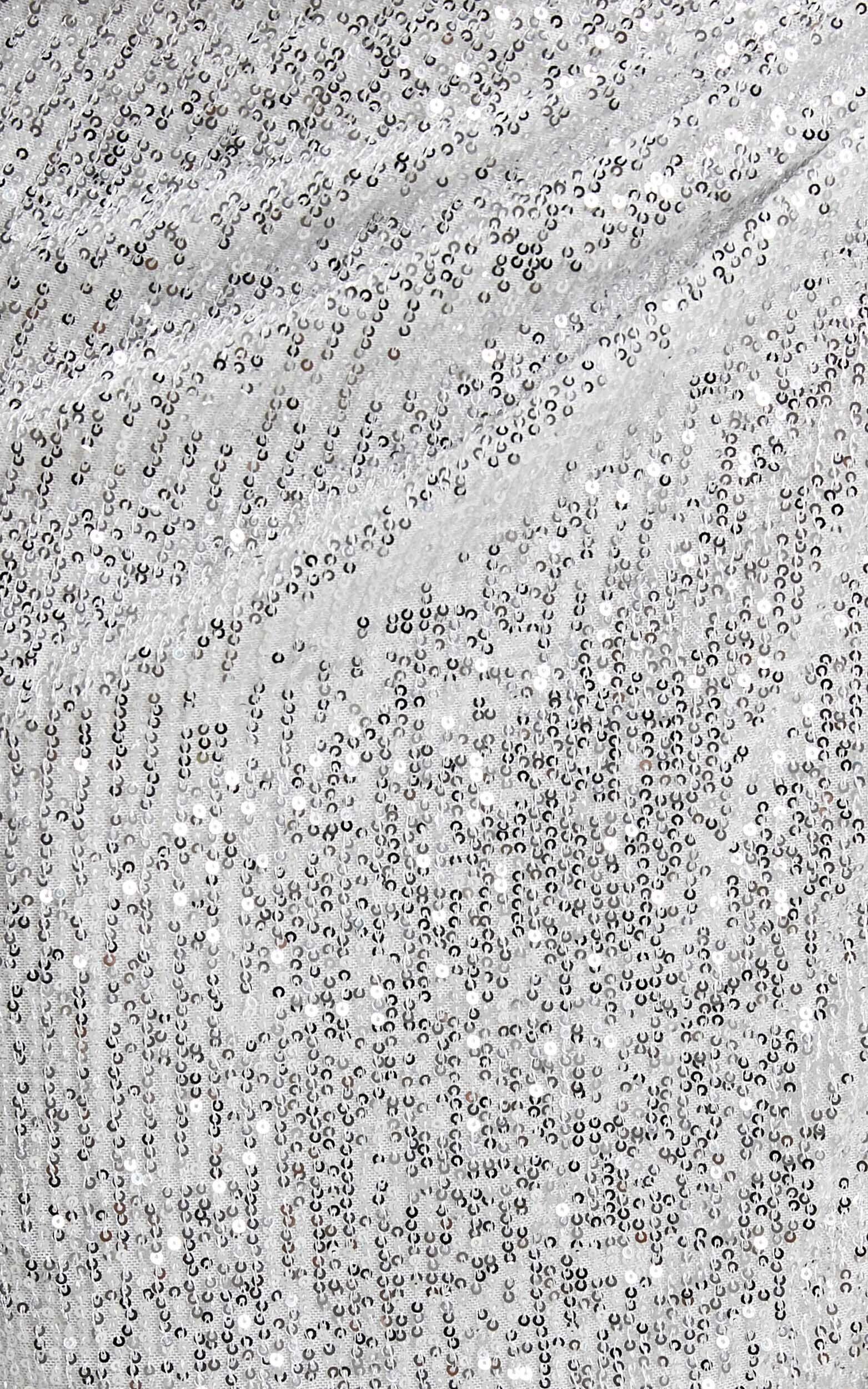 Lioness - Almost Famous Knit Mesh Midi Skirt in White Sequin | Showpo USA