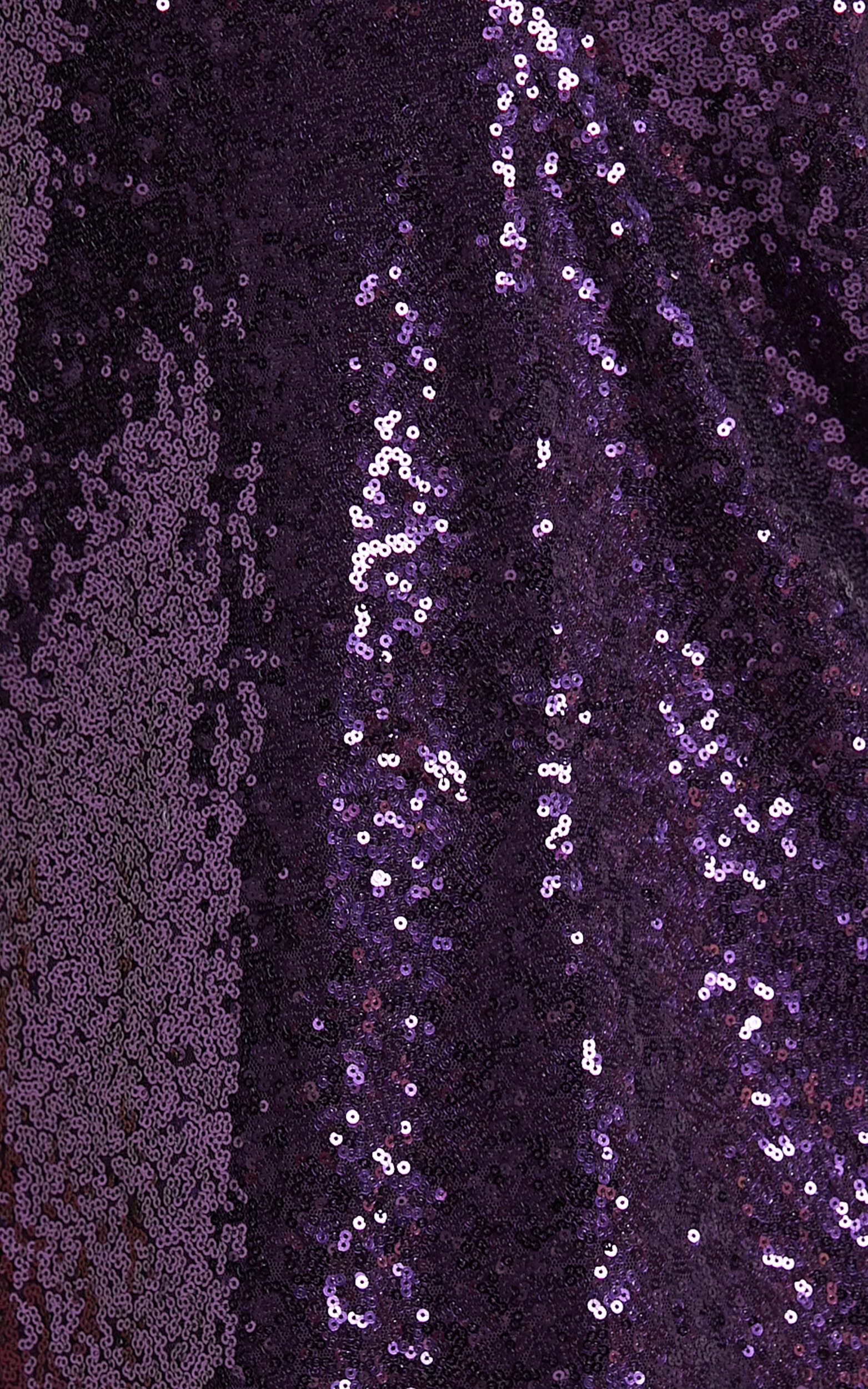 Purple Full Sequin Fabric for Dress, Purple Sequins on Mesh Fabric by the  Yard