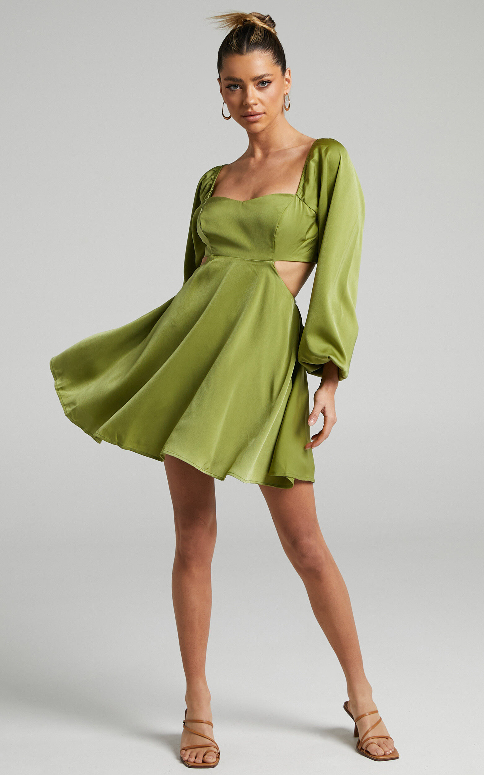 Taleah Cut Out Maxi Dress Green