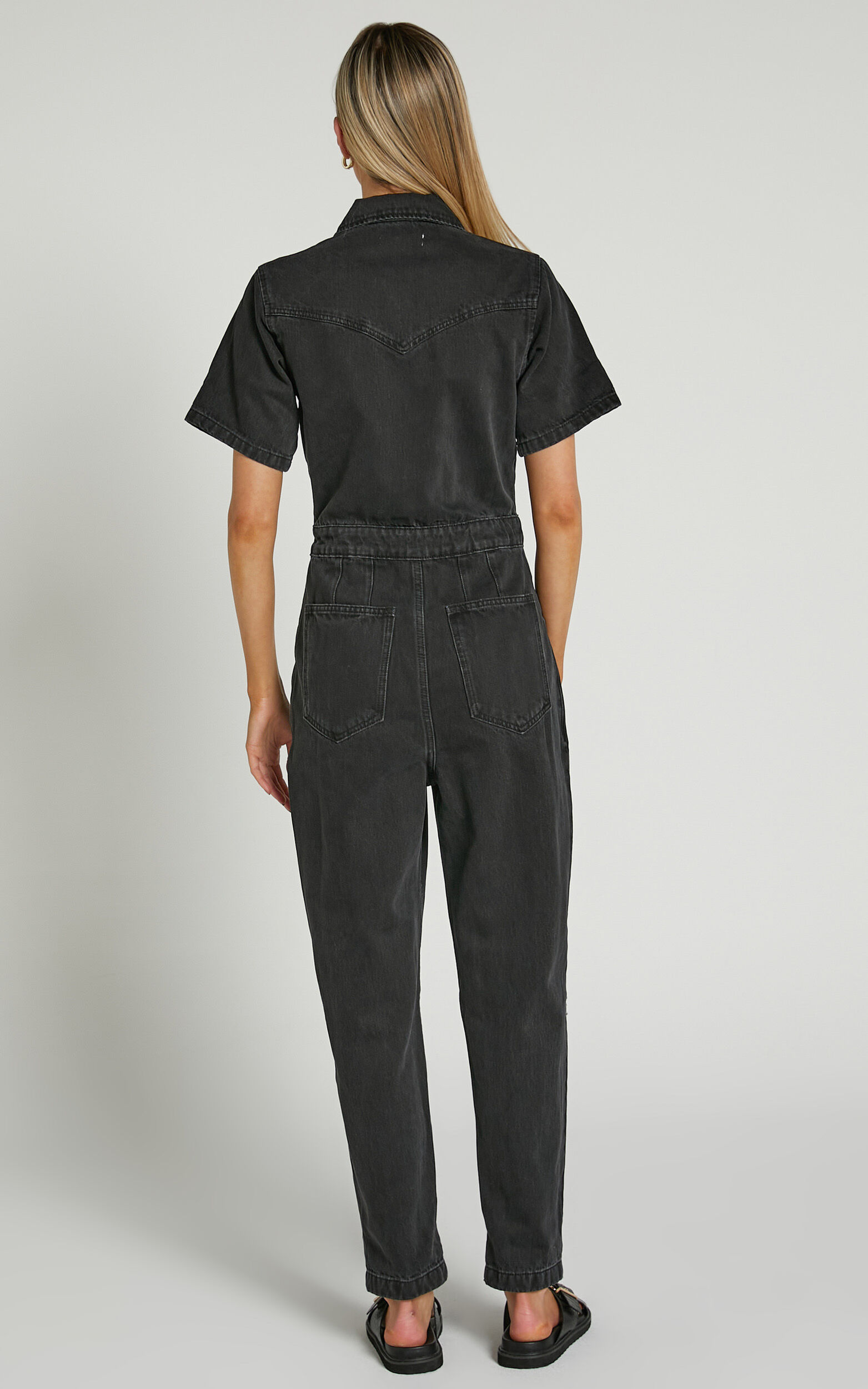 Button Through Jumpsuit