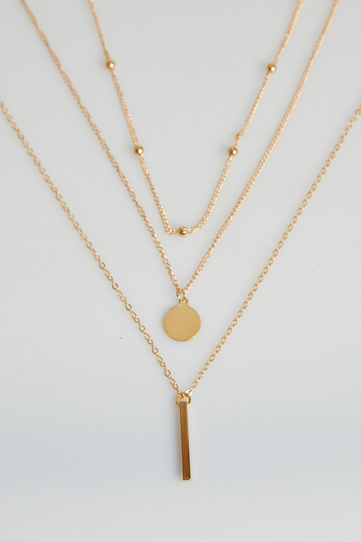 The Guest List Layered Necklace Set in Gold | Showpo USA