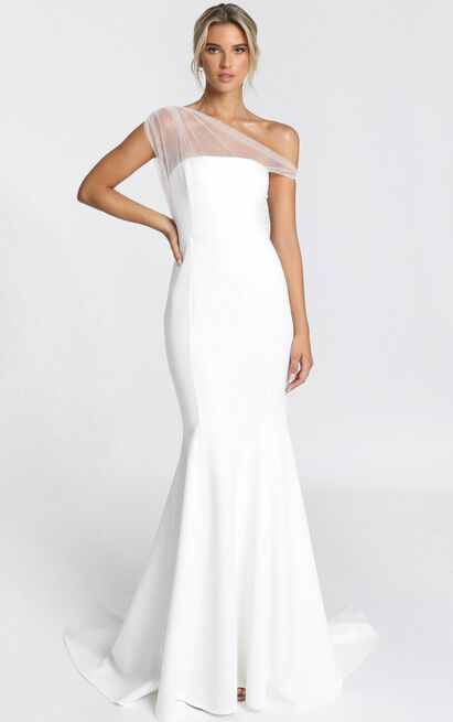 Put A Ring On It Gown In White | Showpo