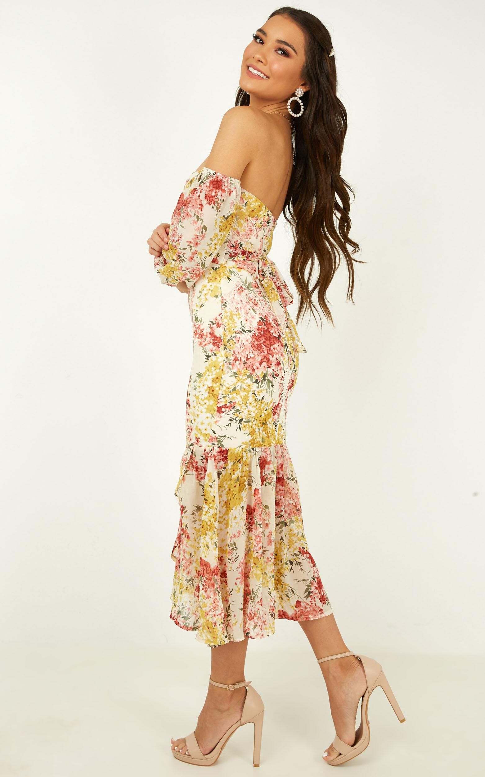 Forever You And Me Dress In White Floral Showpo Usa 