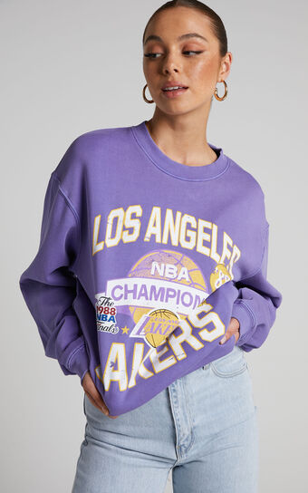 Mitchell & Ness x NBA Asian Heritage Los Angleles Lakers Purple T-Shirt