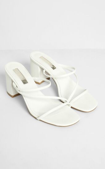 Billini - Yazmin Heels in White | Showpo