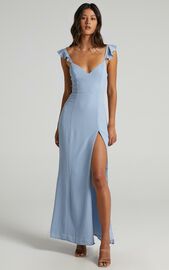More Than This Dress in Light Blue | Showpo