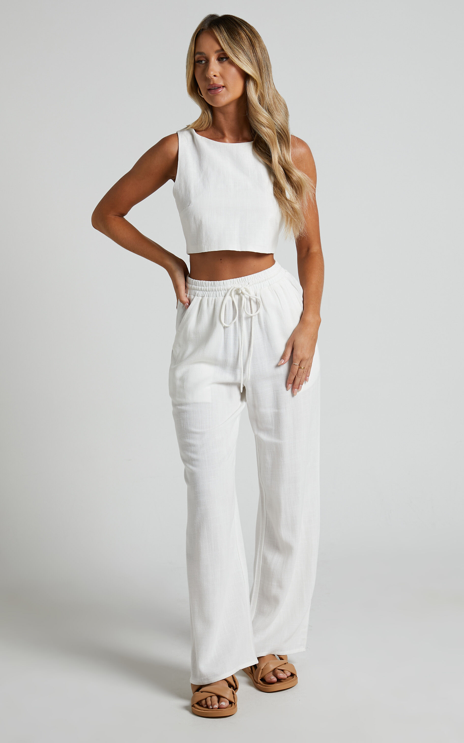 Elle Relaxed Crop Pant in White – Marine Layer