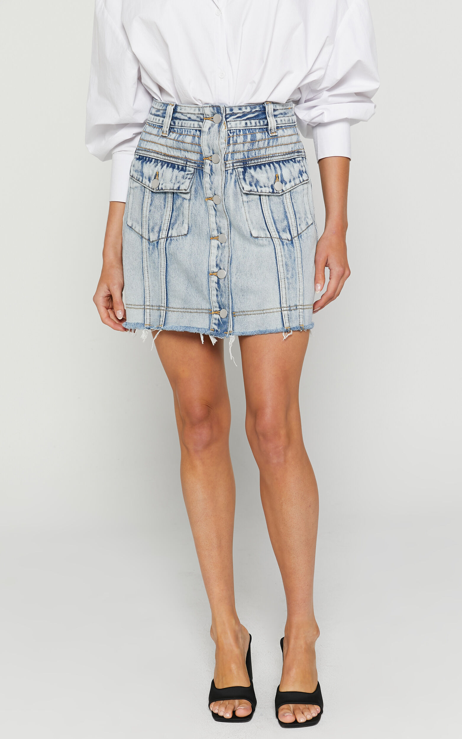 photocopieu bias denim skirt | nate-hospital.com