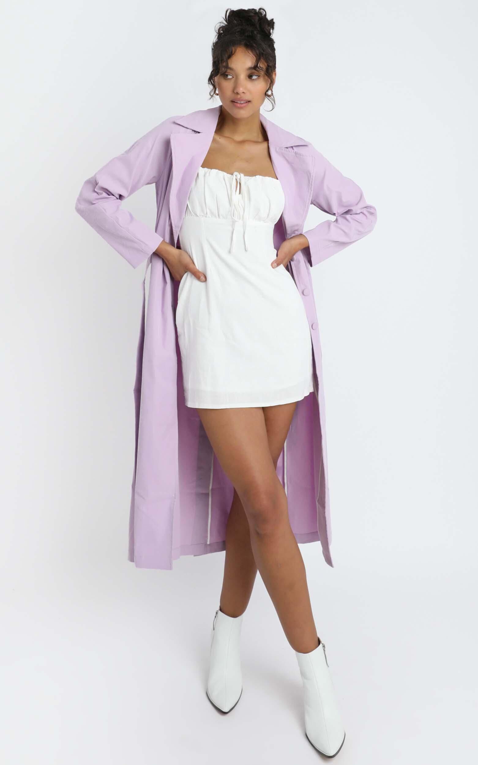Cecile Trench Coat in Lilac