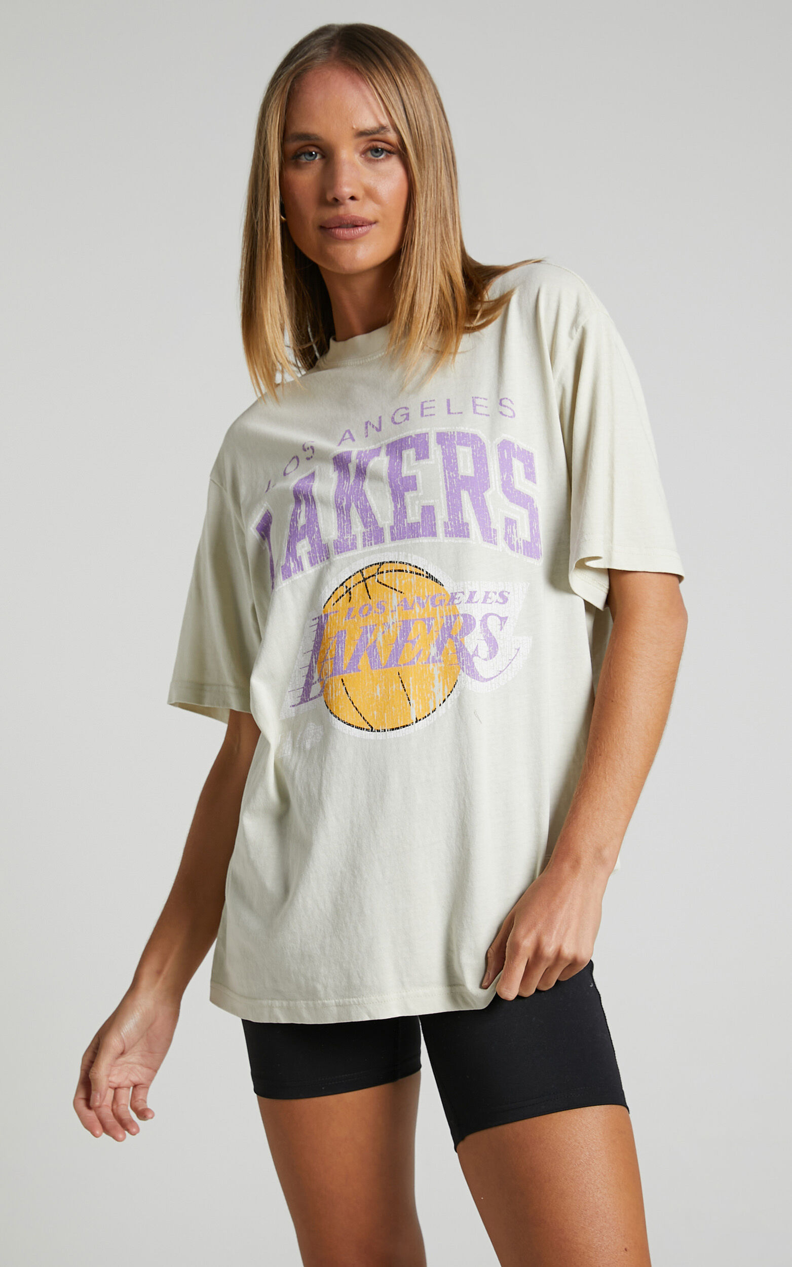 Mitchell & Ness Vintage Cracked Tee Los Angeles Lakers