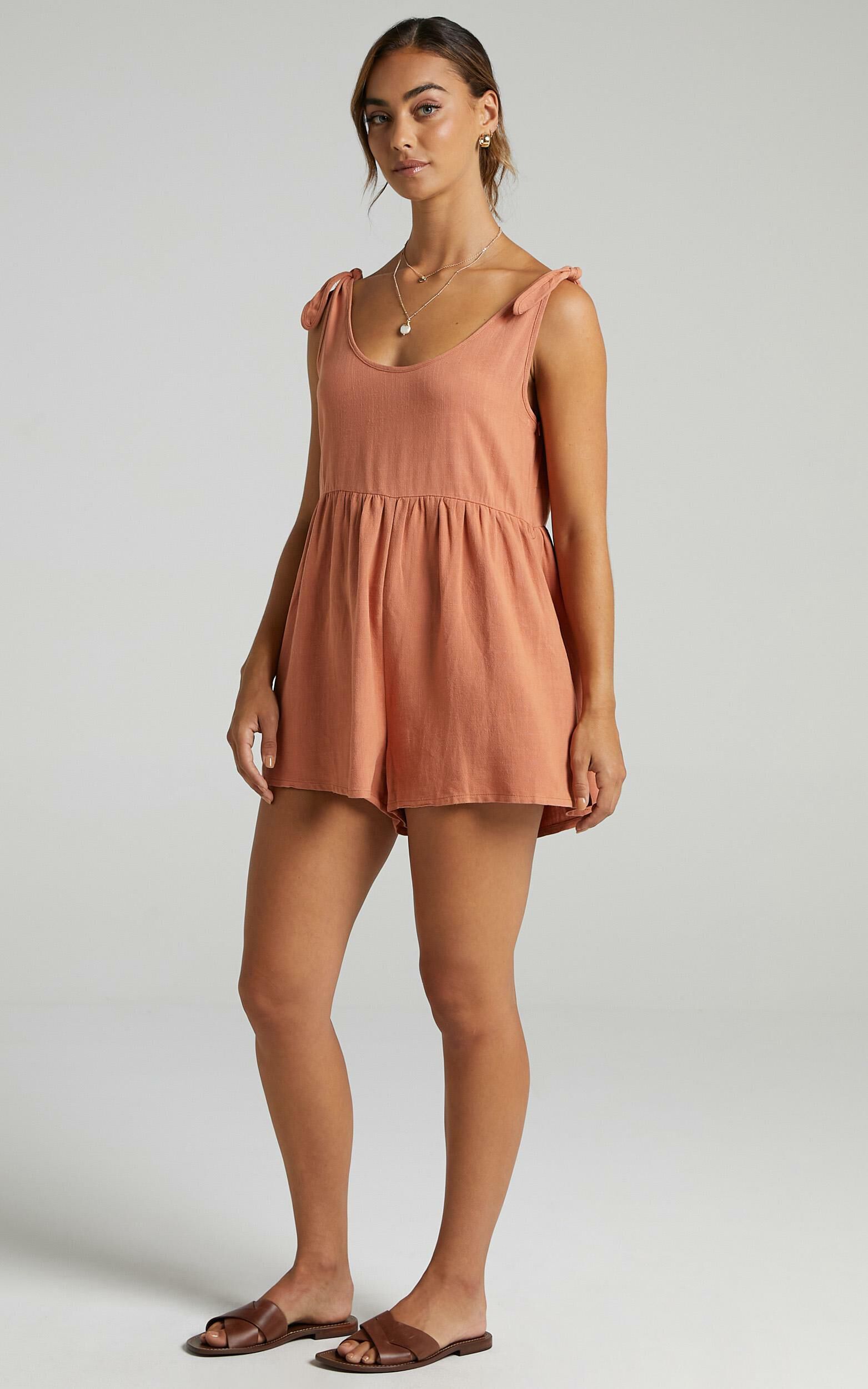 Bring This Down Playsuit In Dusty Rose Showpo Usa 7904