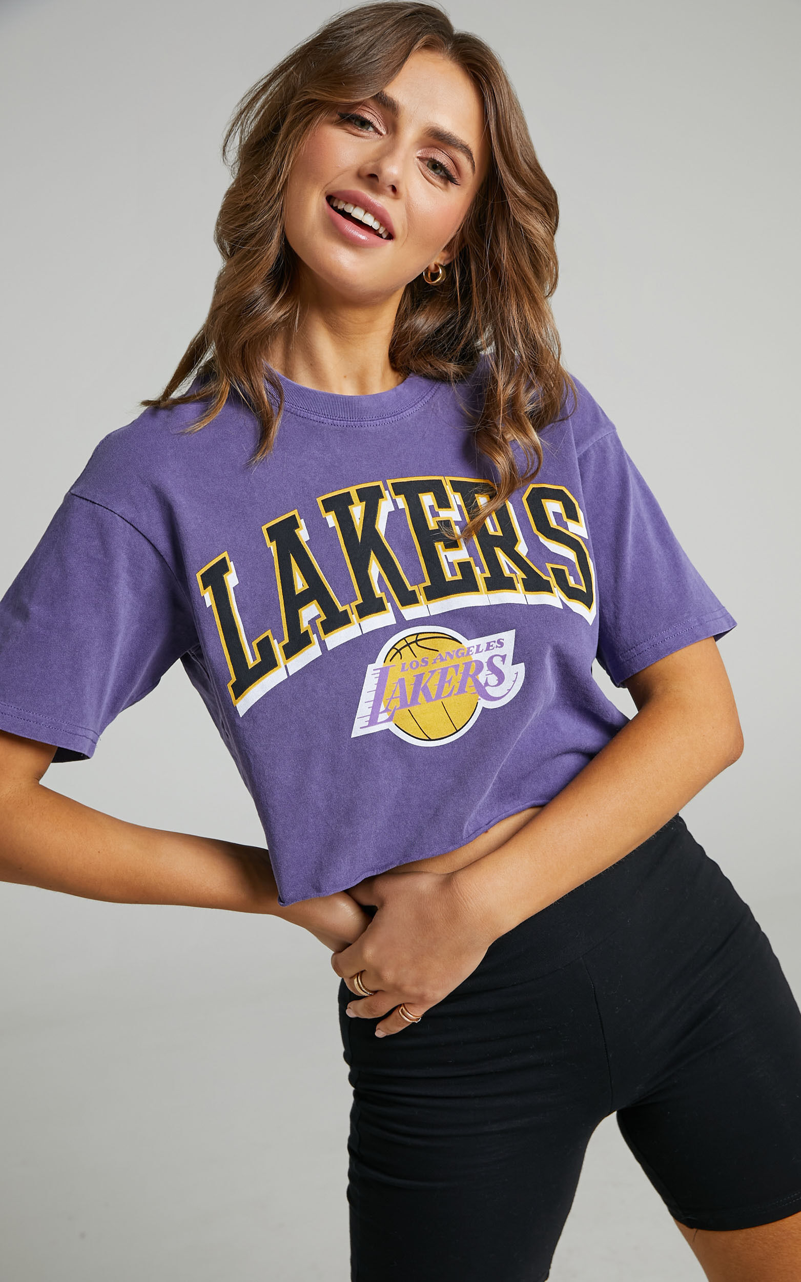 Mitchell & Ness Lakers Floral T-Shirt