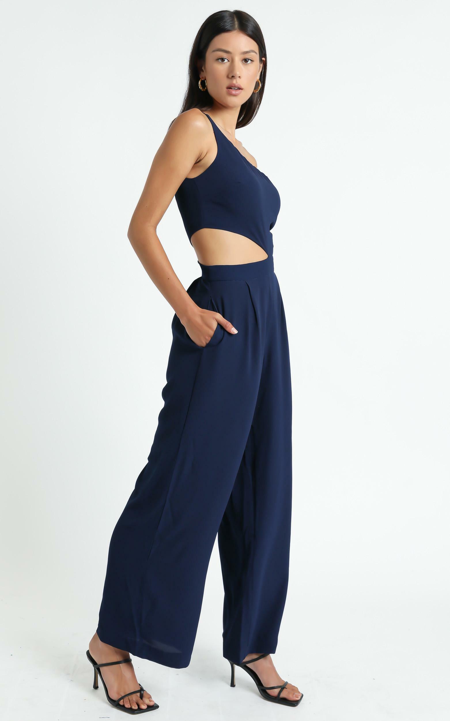 Beautiful Darkness Jumpsuit in Navy | Showpo