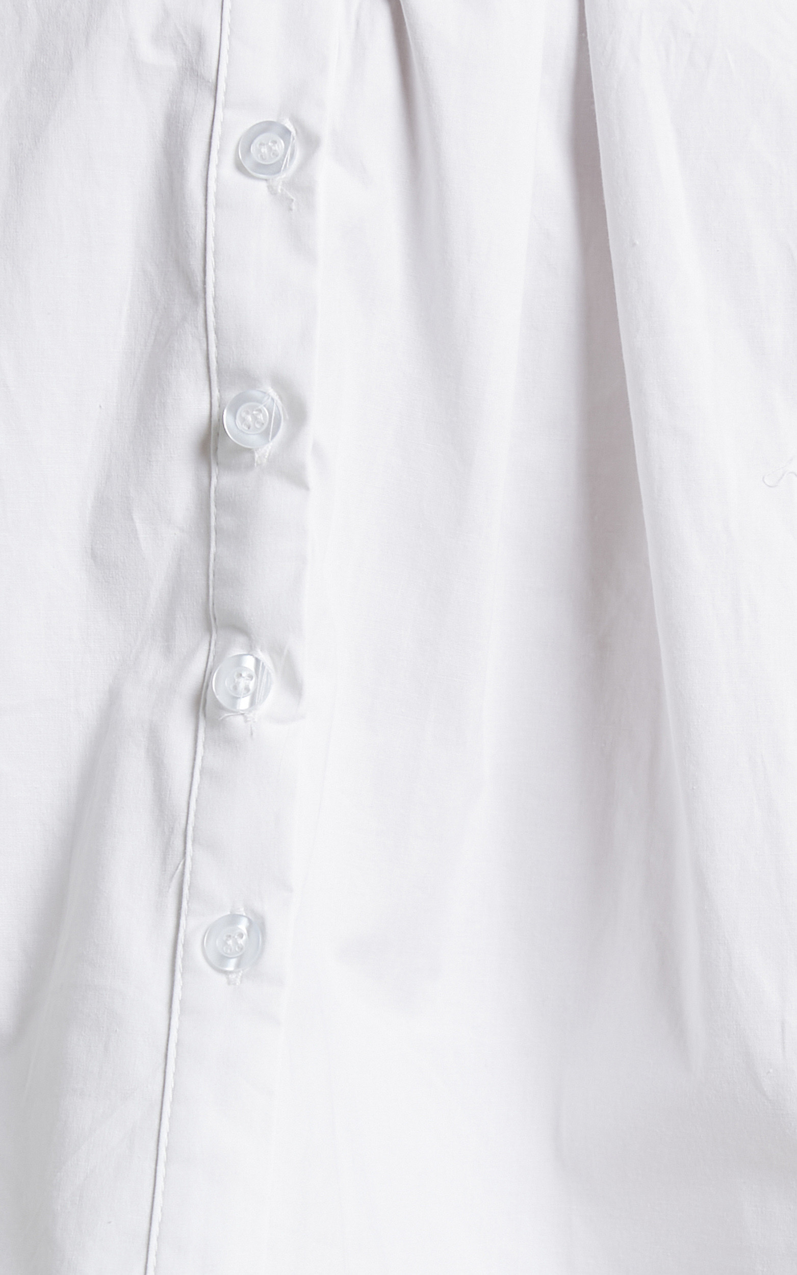 Claudette Collared Button Up Corset Dress in White | Showpo