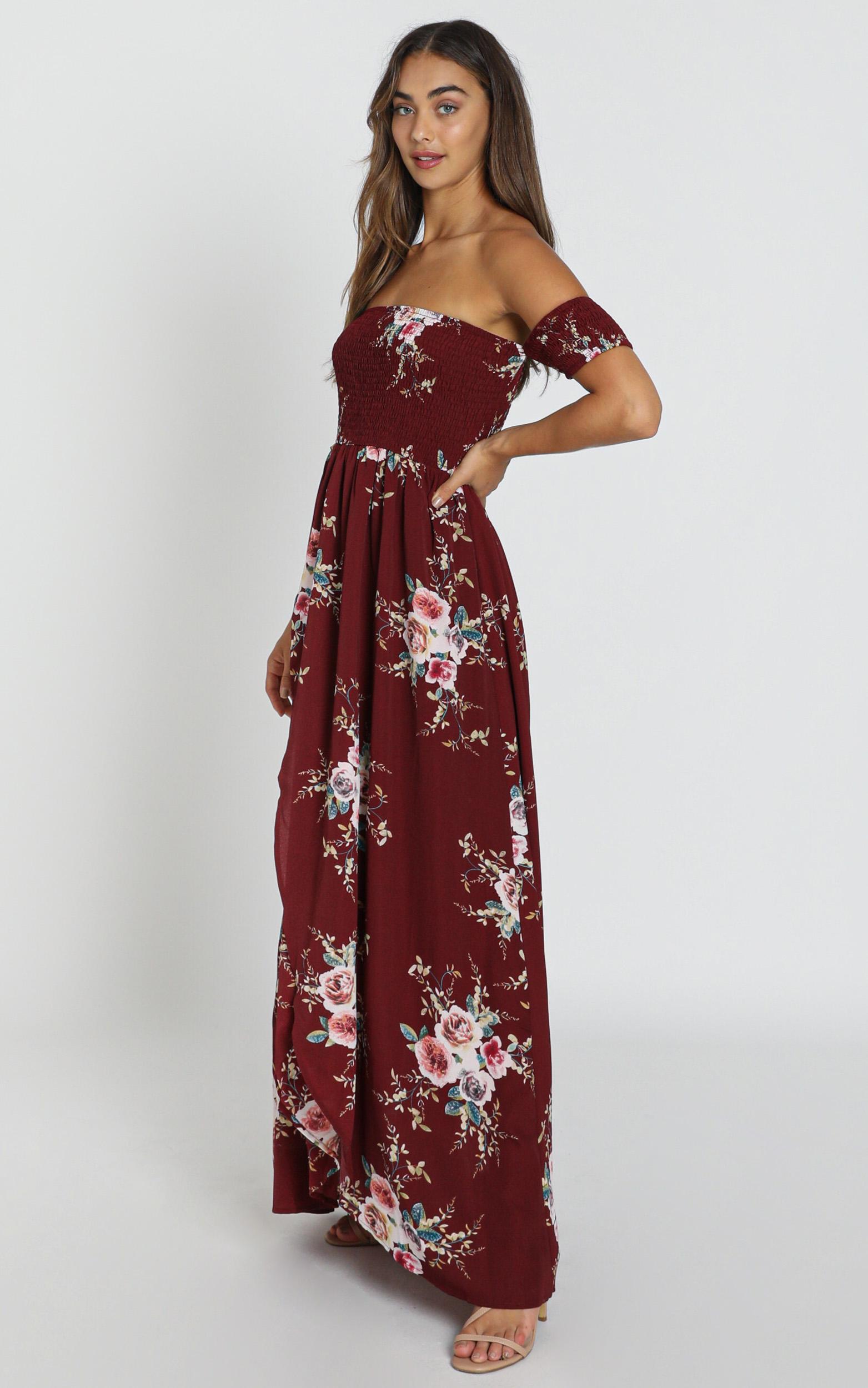 showpo floral maxi dress