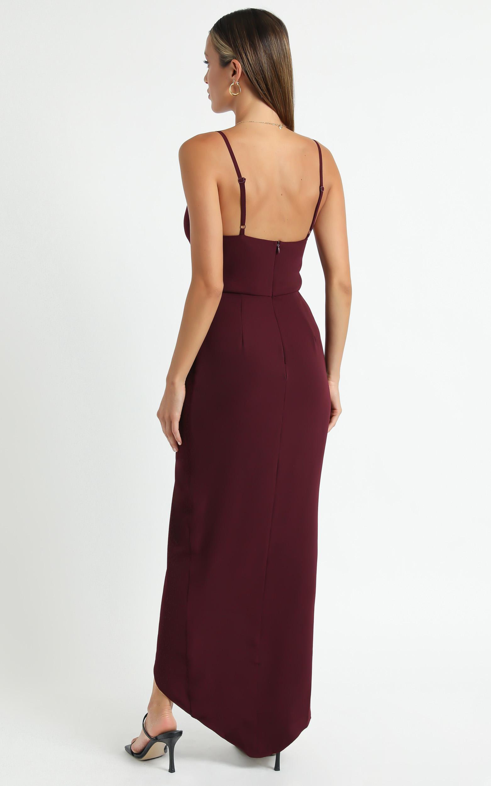 Lucky Day Maxi Dress in Wine | Showpo