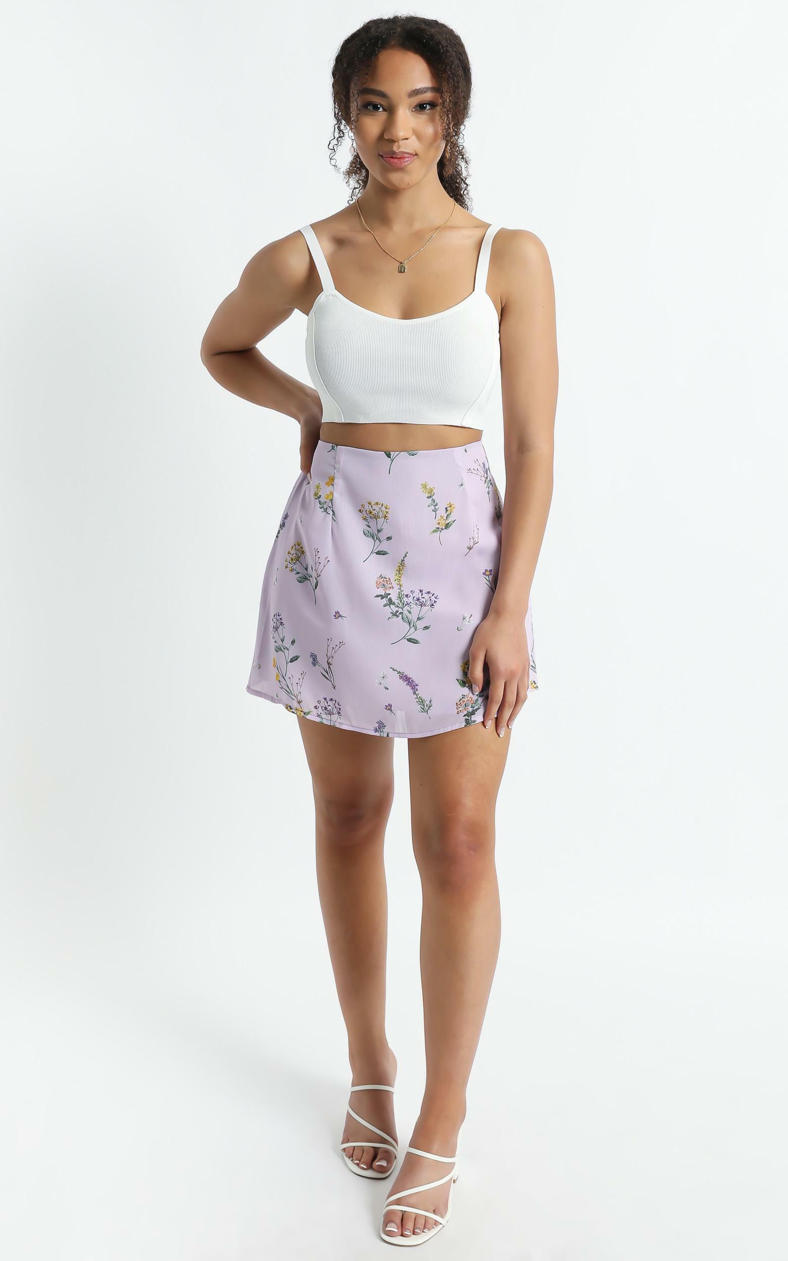Only Offer Skirt in Lavender Botanical Floral | Showpo