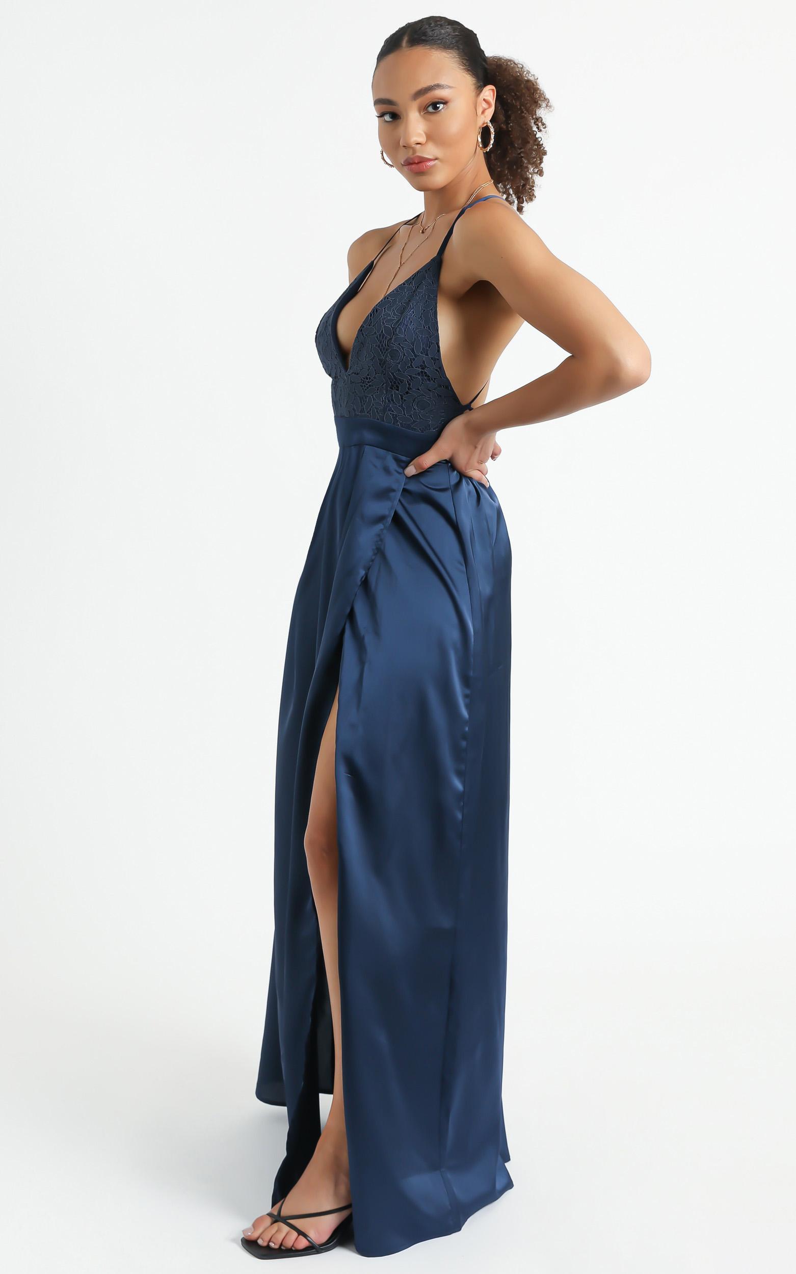 Inspired Tribe Maxi Dress In Navy | Showpo