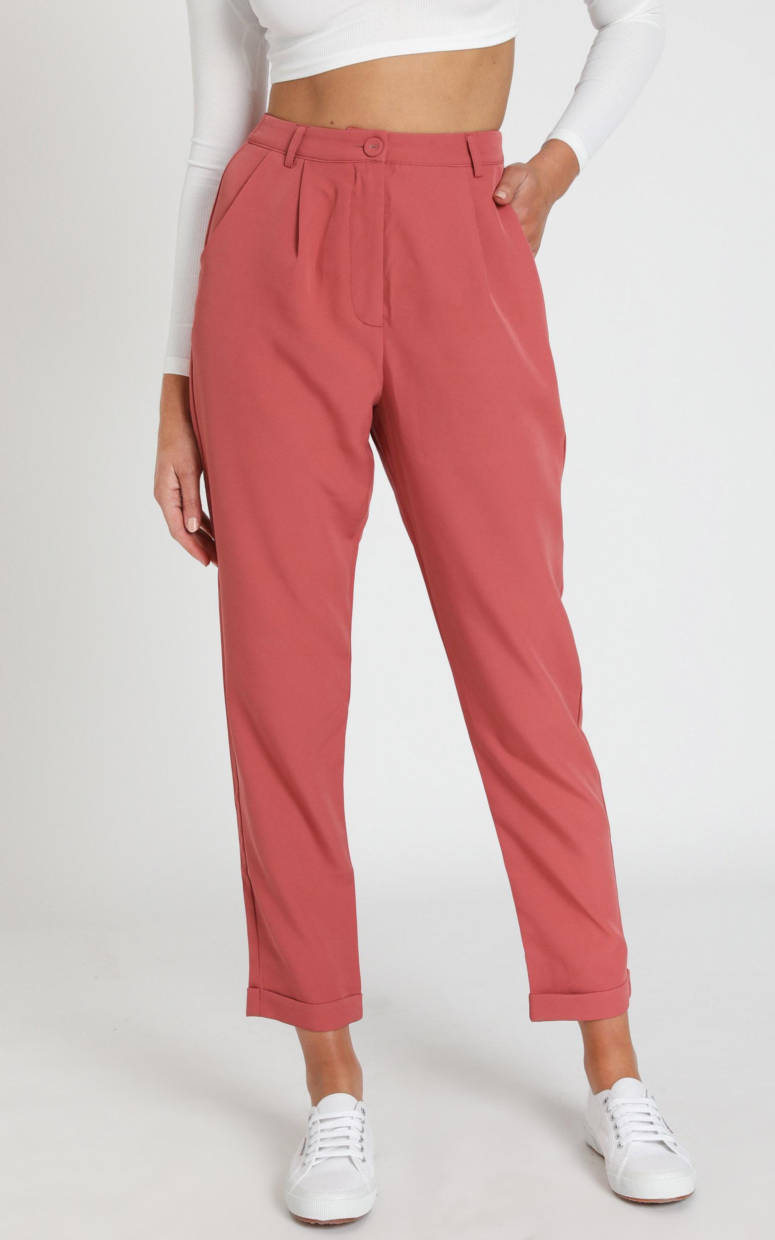 dusty rose pants