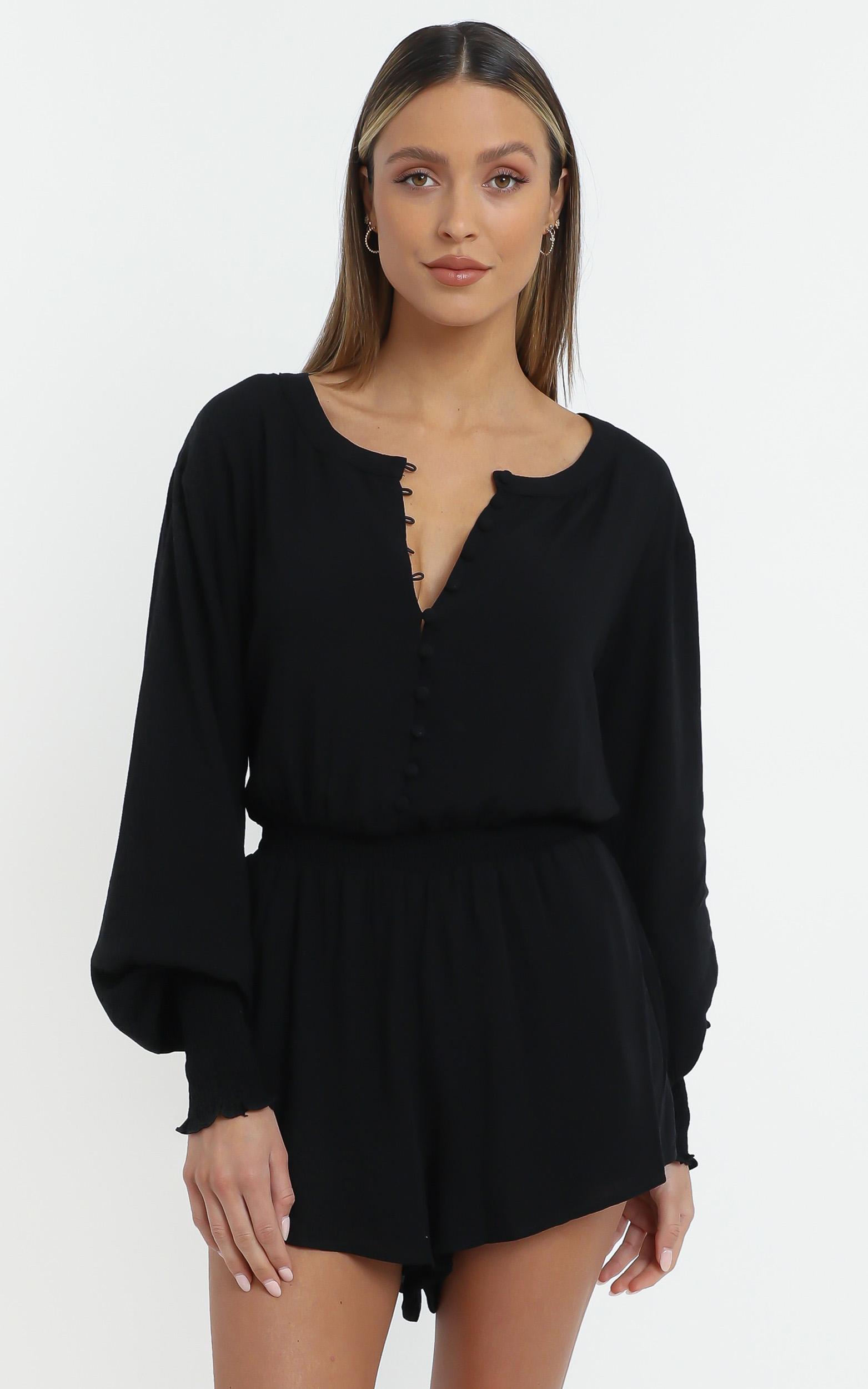 Javana Playsuit in Black | Showpo USA