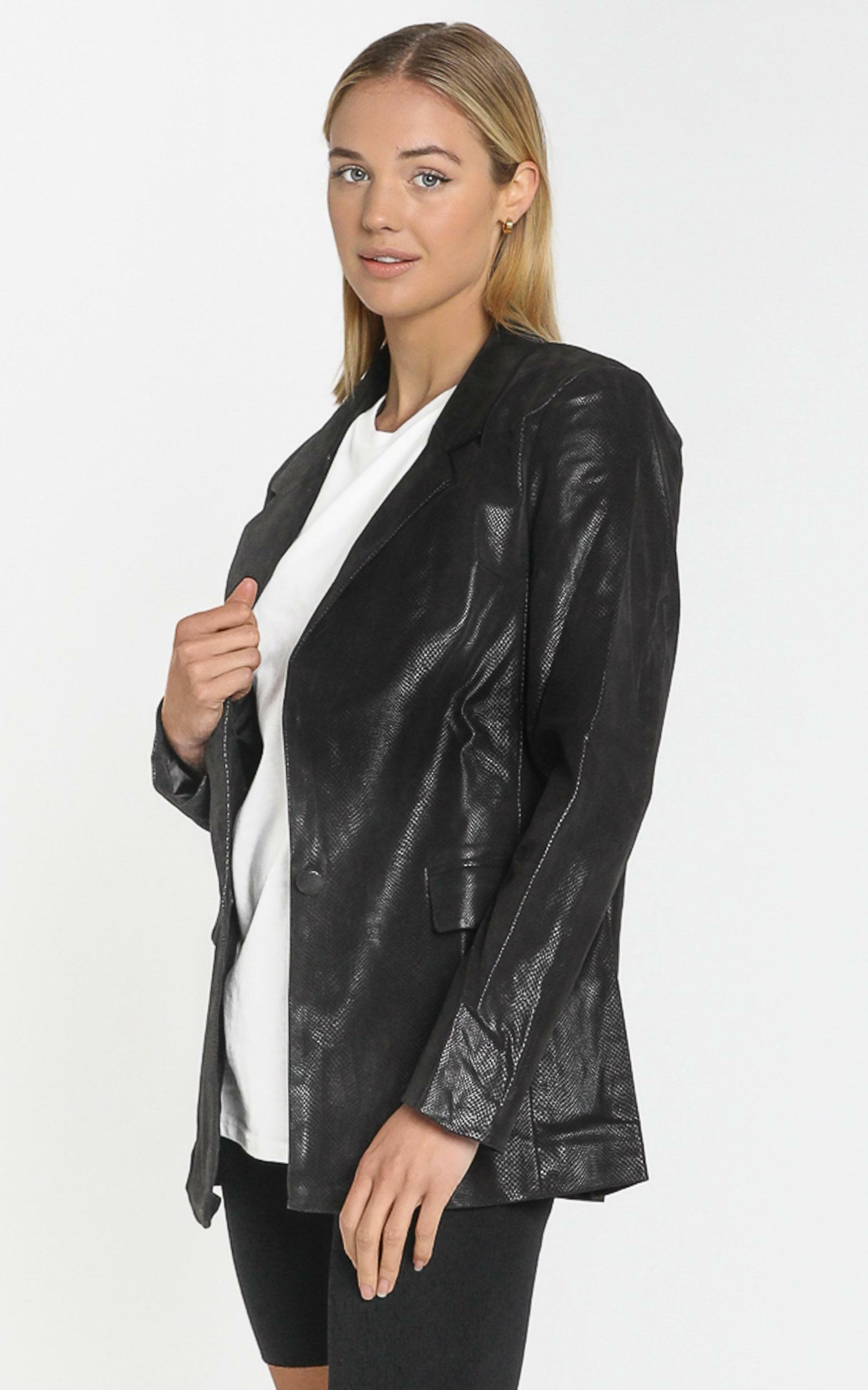 lioness the west village blazer black