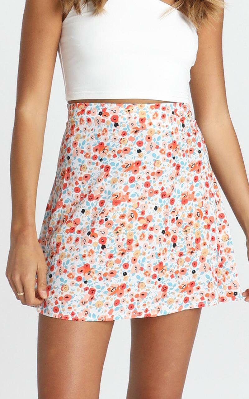 Running Away Skirt in Multi Floral | Showpo USA