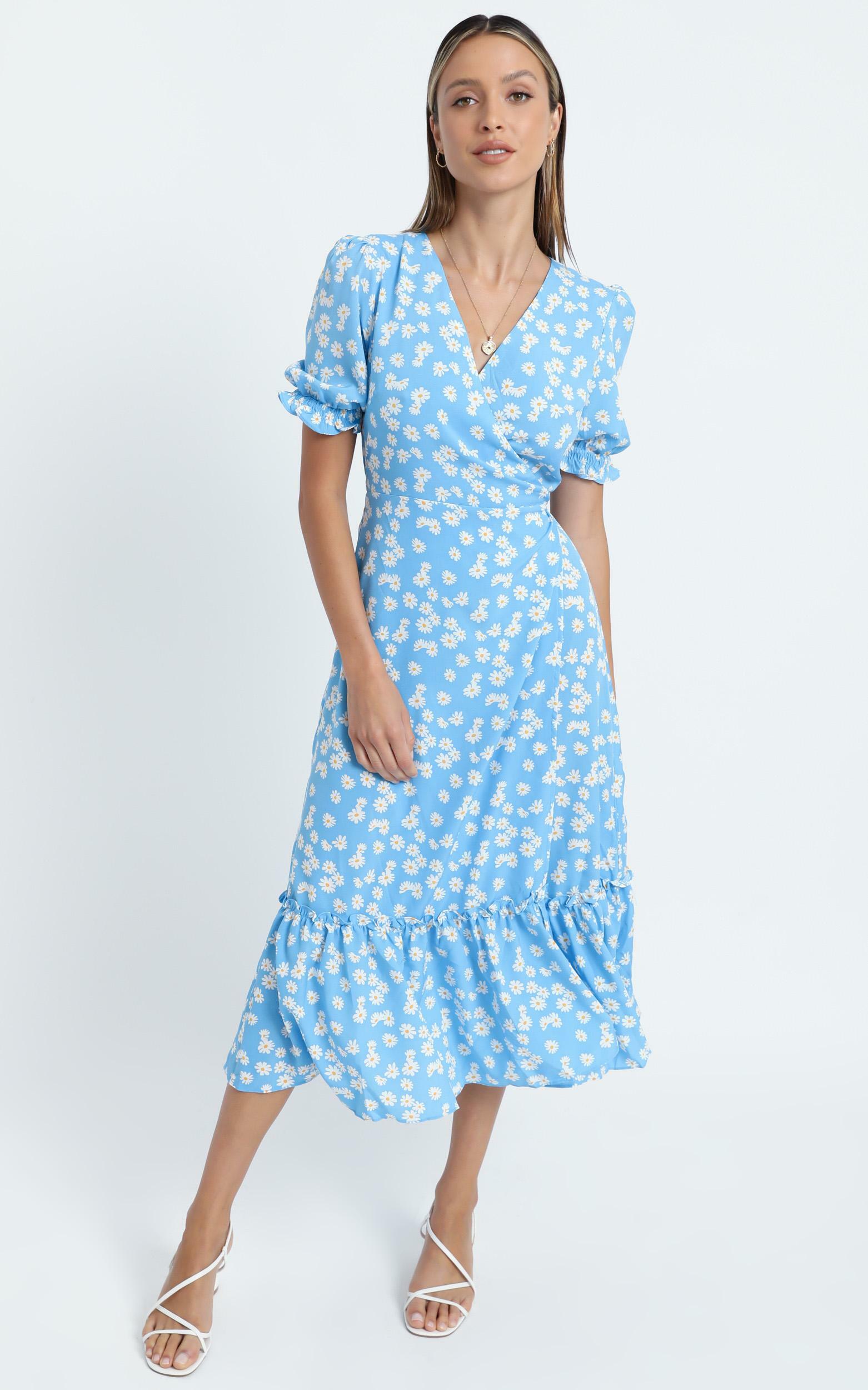 Washington Dress in Blue Floral | Showpo