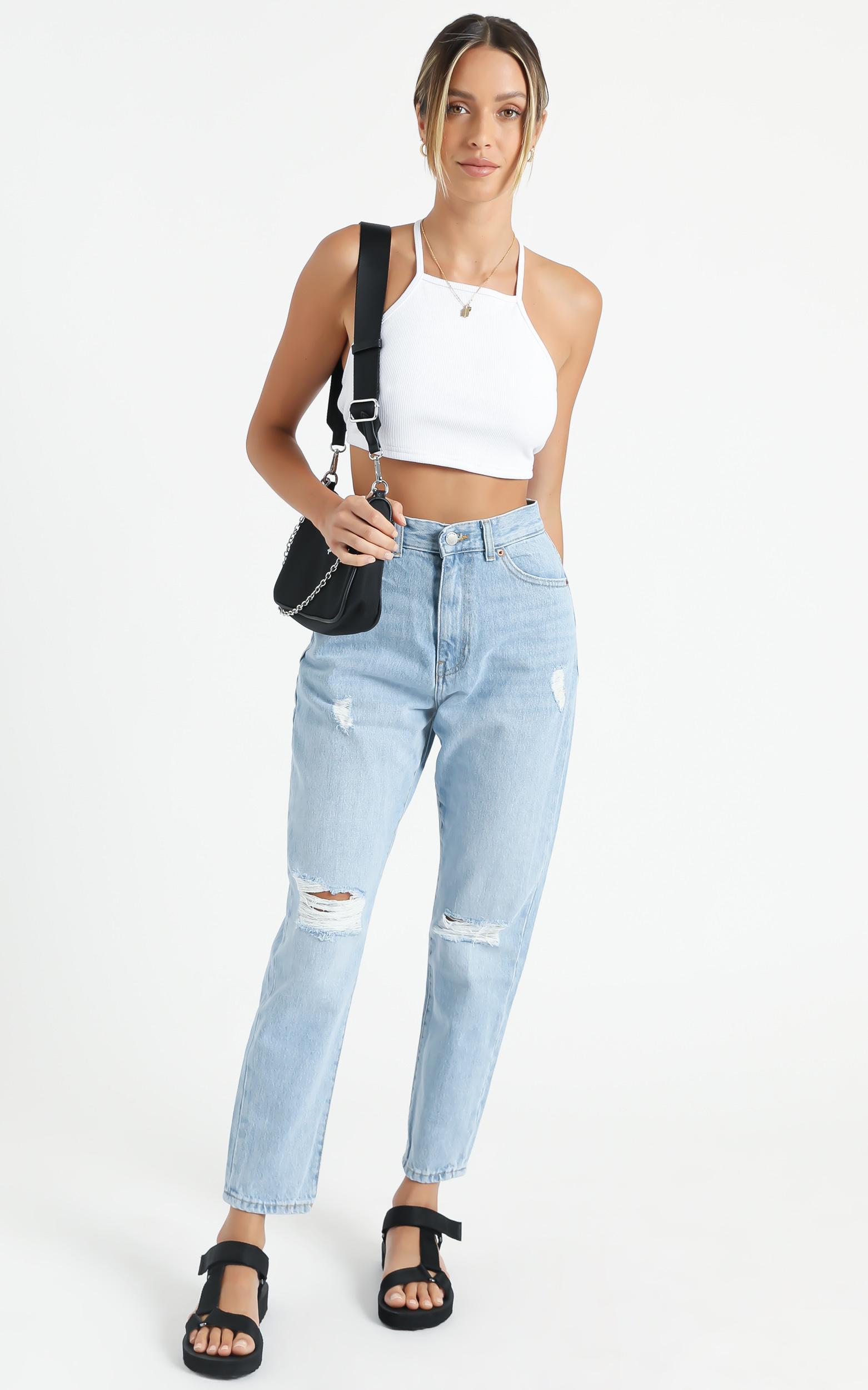 mom jeans dr denim