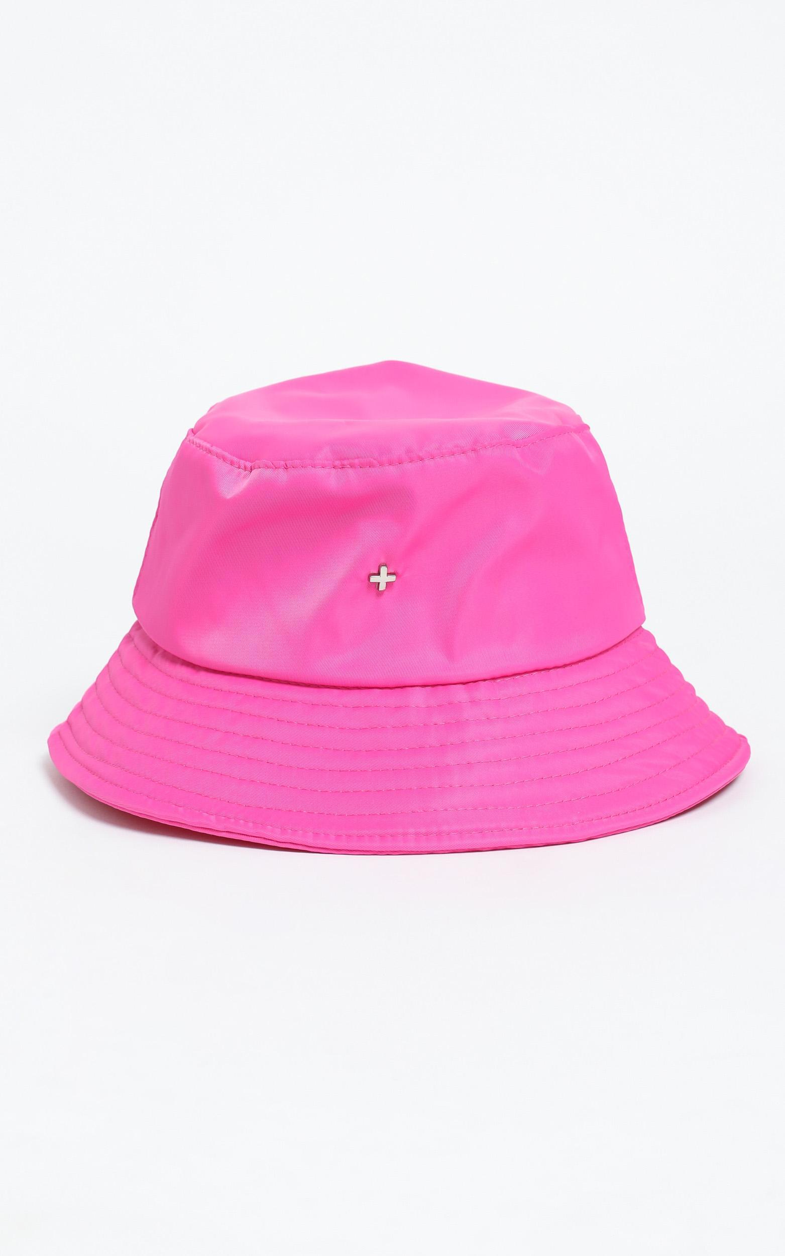 Peta and Jain - Bae Bucket Hat in Hot Pink Nylon | Showpo