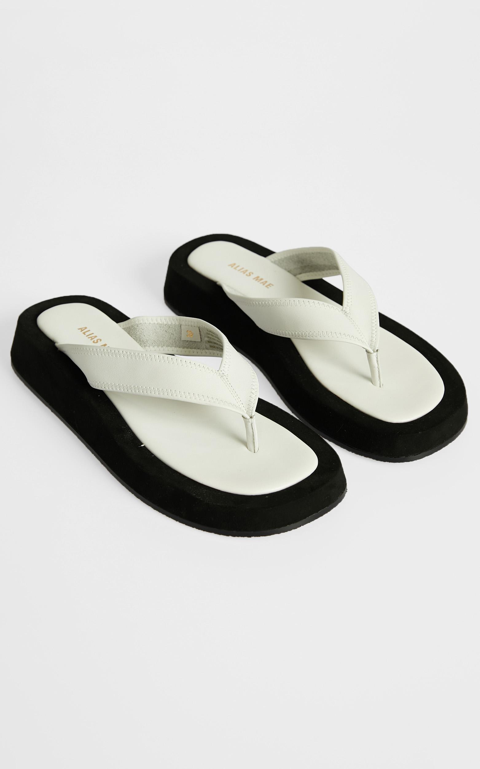 Alias Mae - Poppy Sandals in Ivory Leather | Showpo