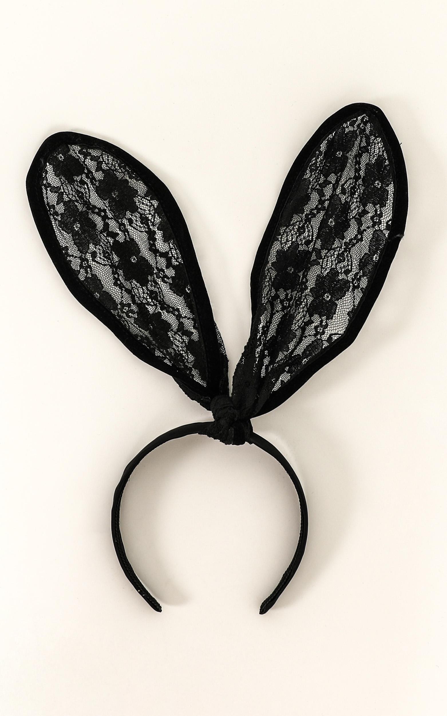 Bunny Ears In Black Lace Showpo Nz 0241