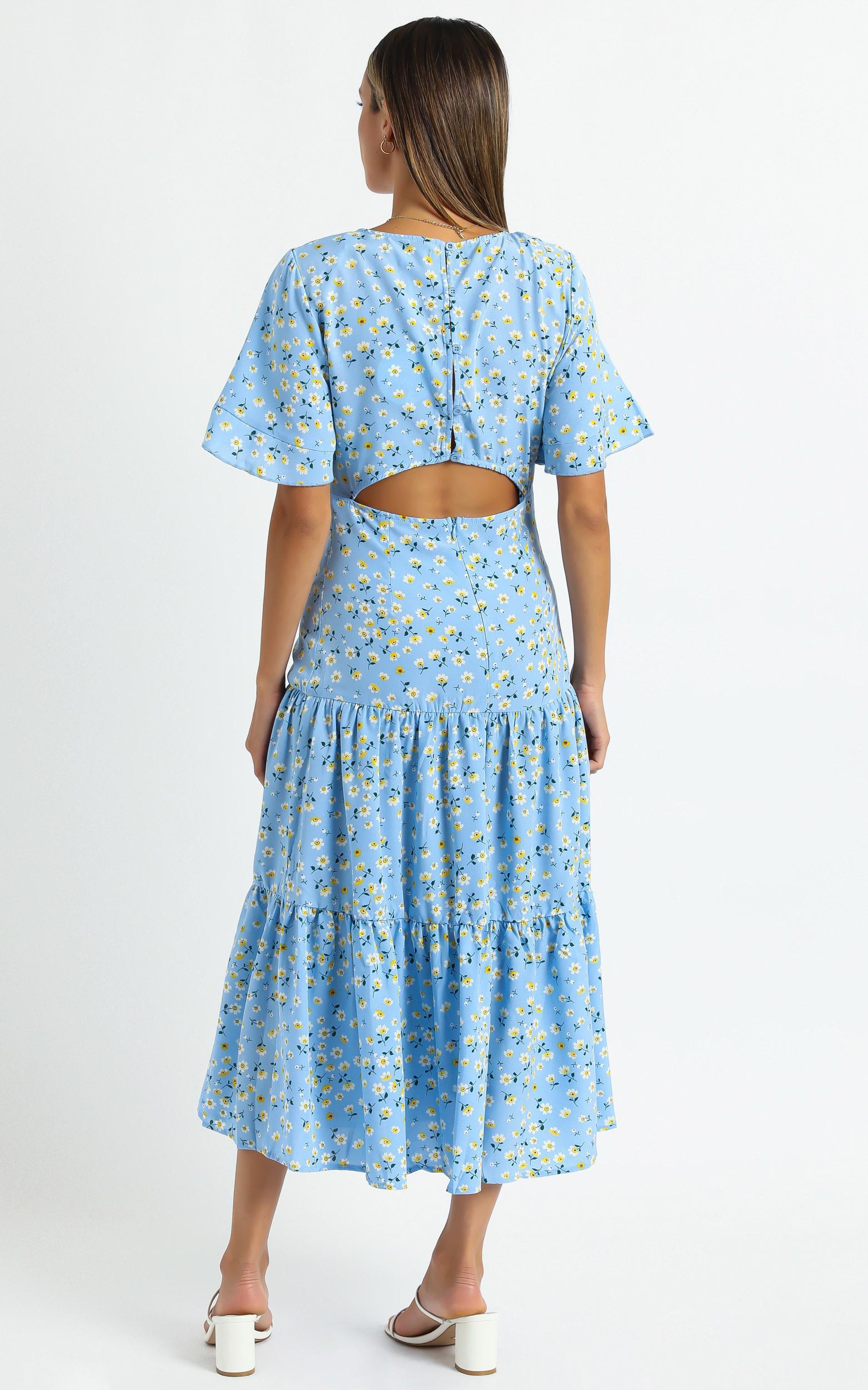 Oklahoma Dress in Blue Floral | Showpo