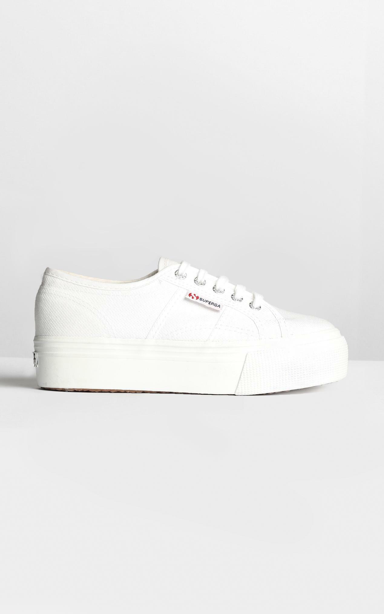 Superga - 2790 ACOTW Linea Up And Down Platform Sneakers In White ...
