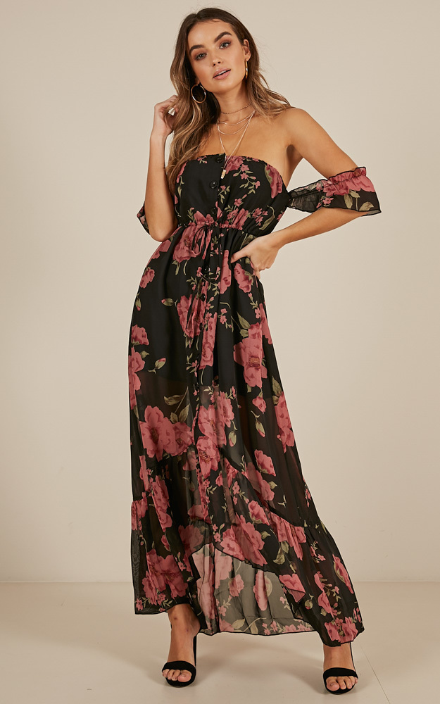 showpo floral maxi dress