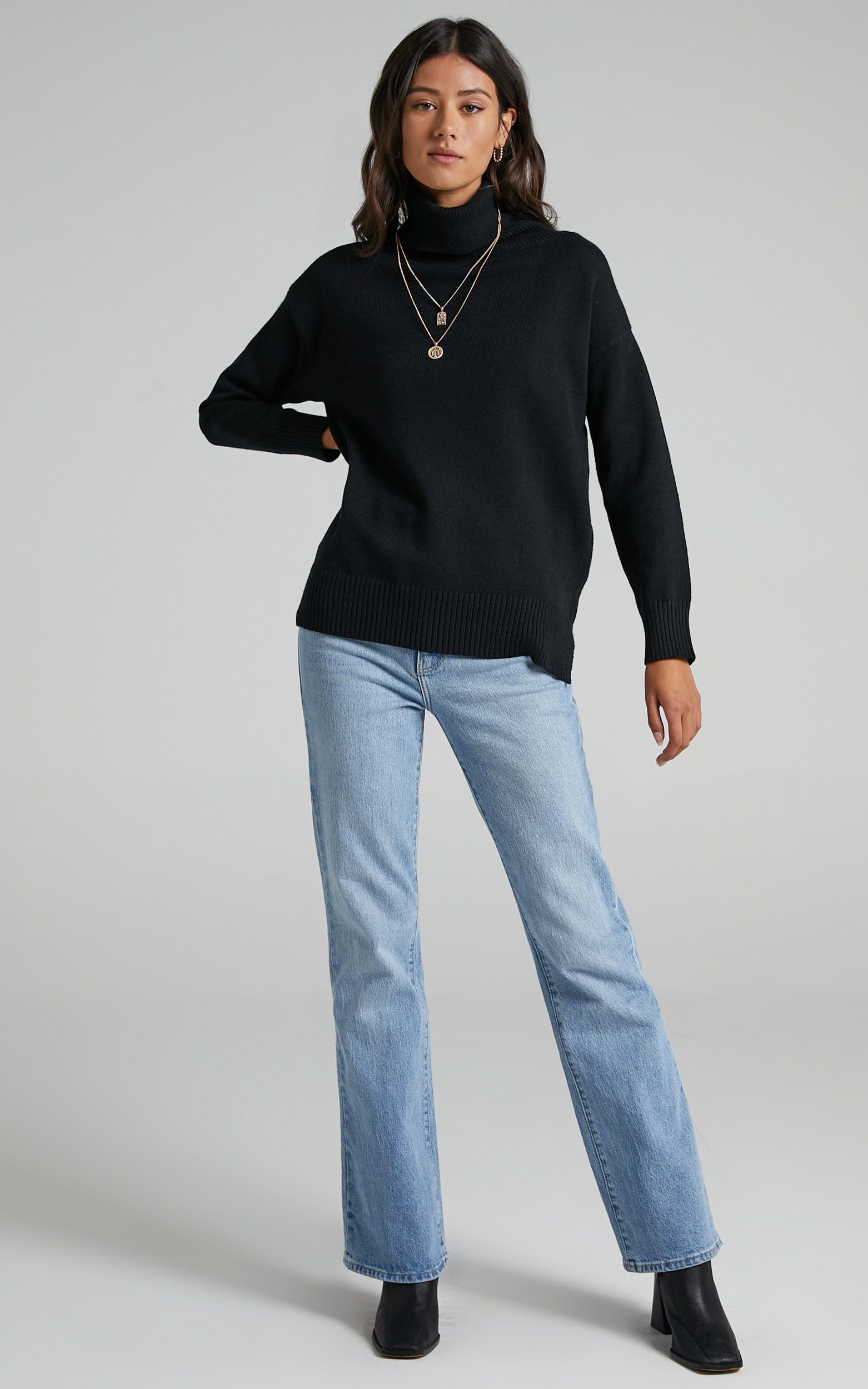 Irvette Knit Jumper in Black | Showpo USA