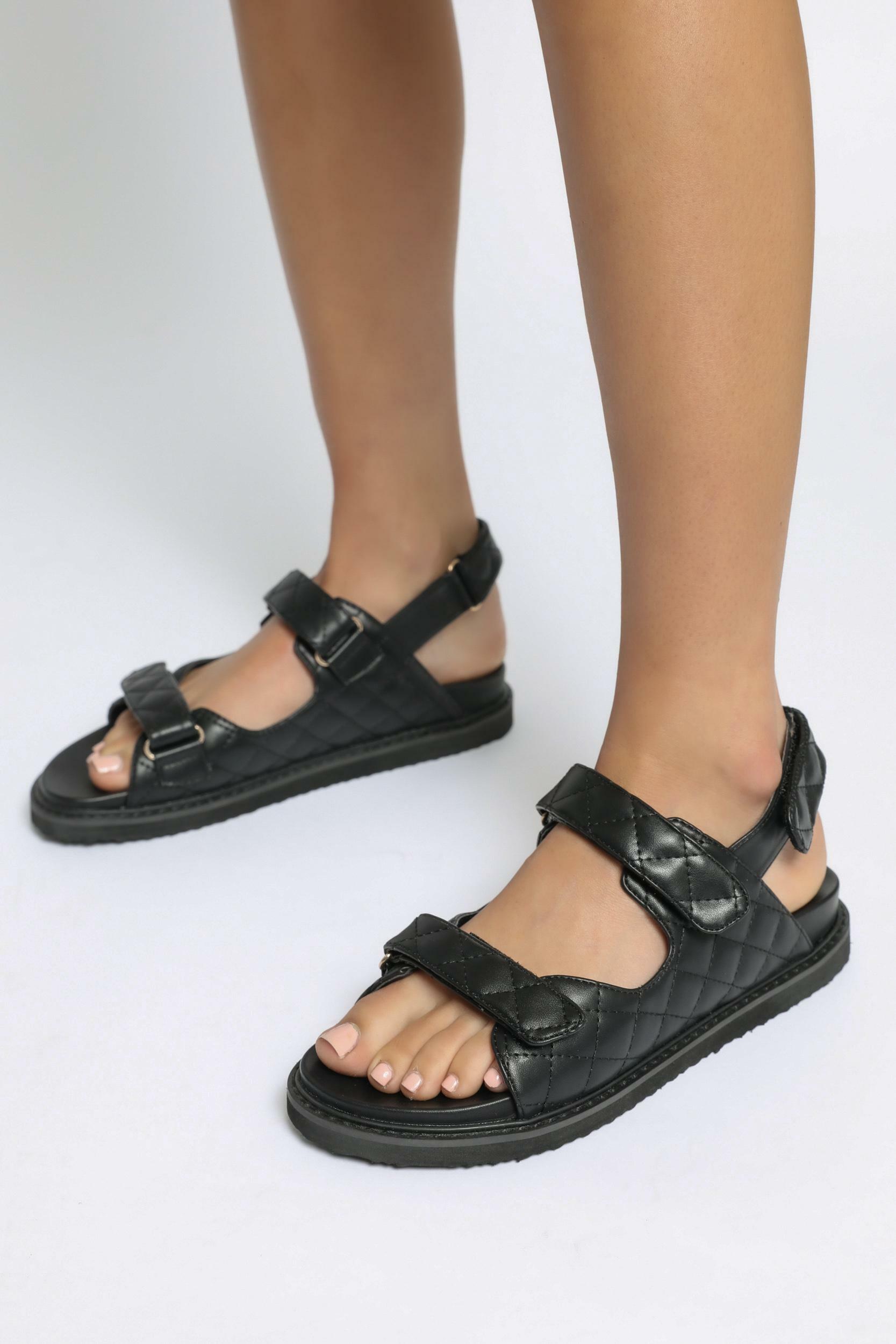 Billini - Zora Sandals in Black | Showpo