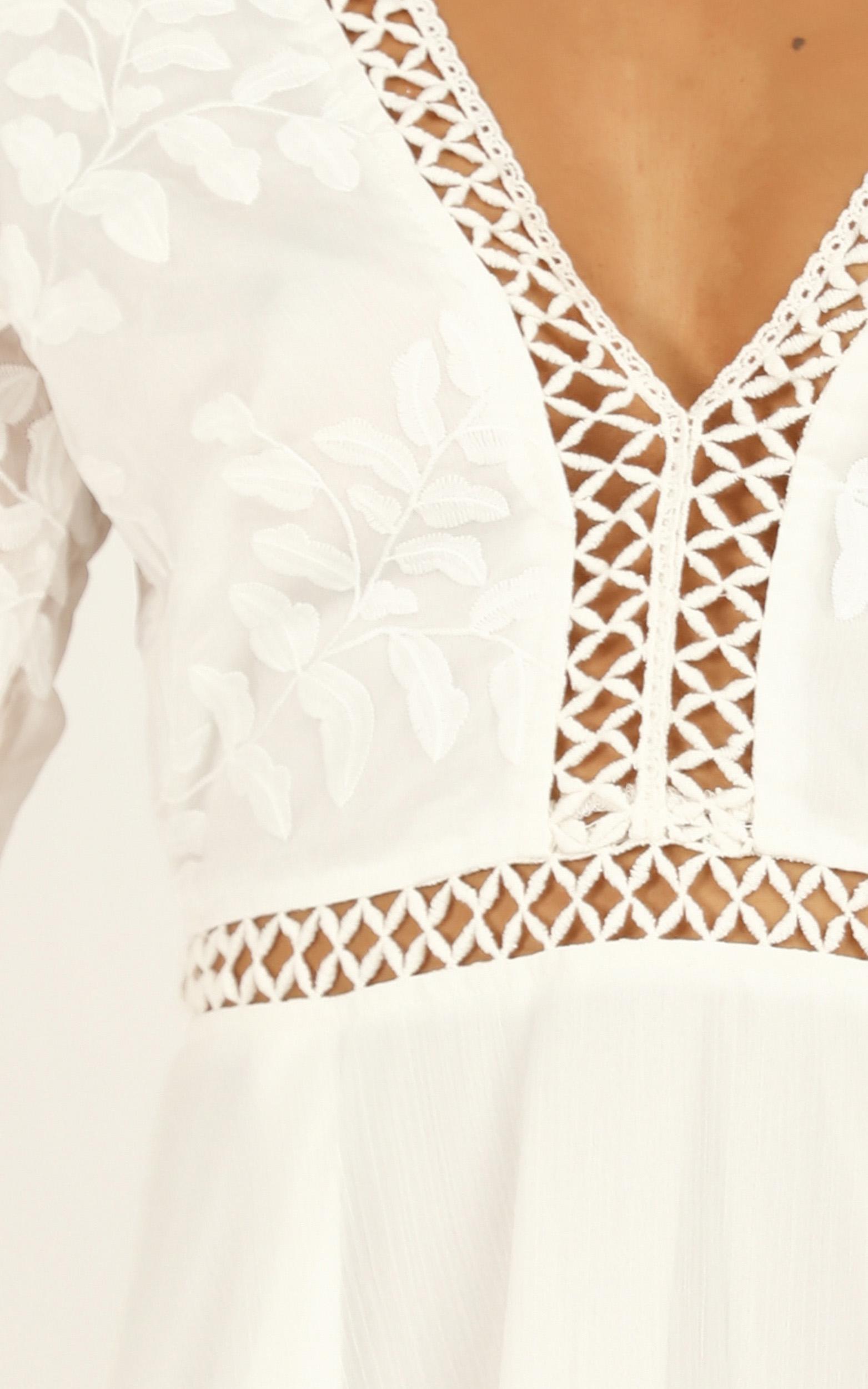 Stop Pretending Dress In White | Showpo