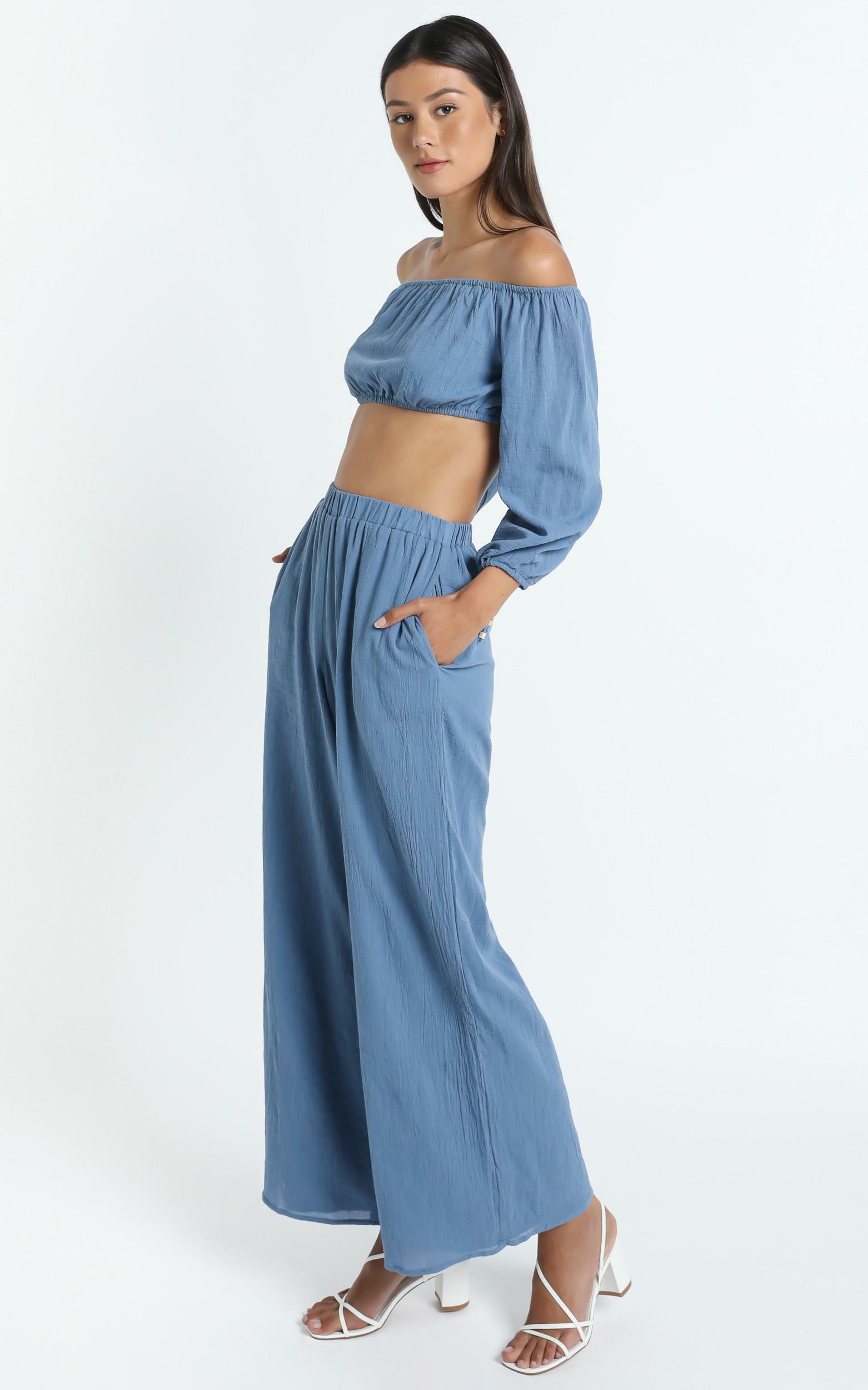 blue two piece set