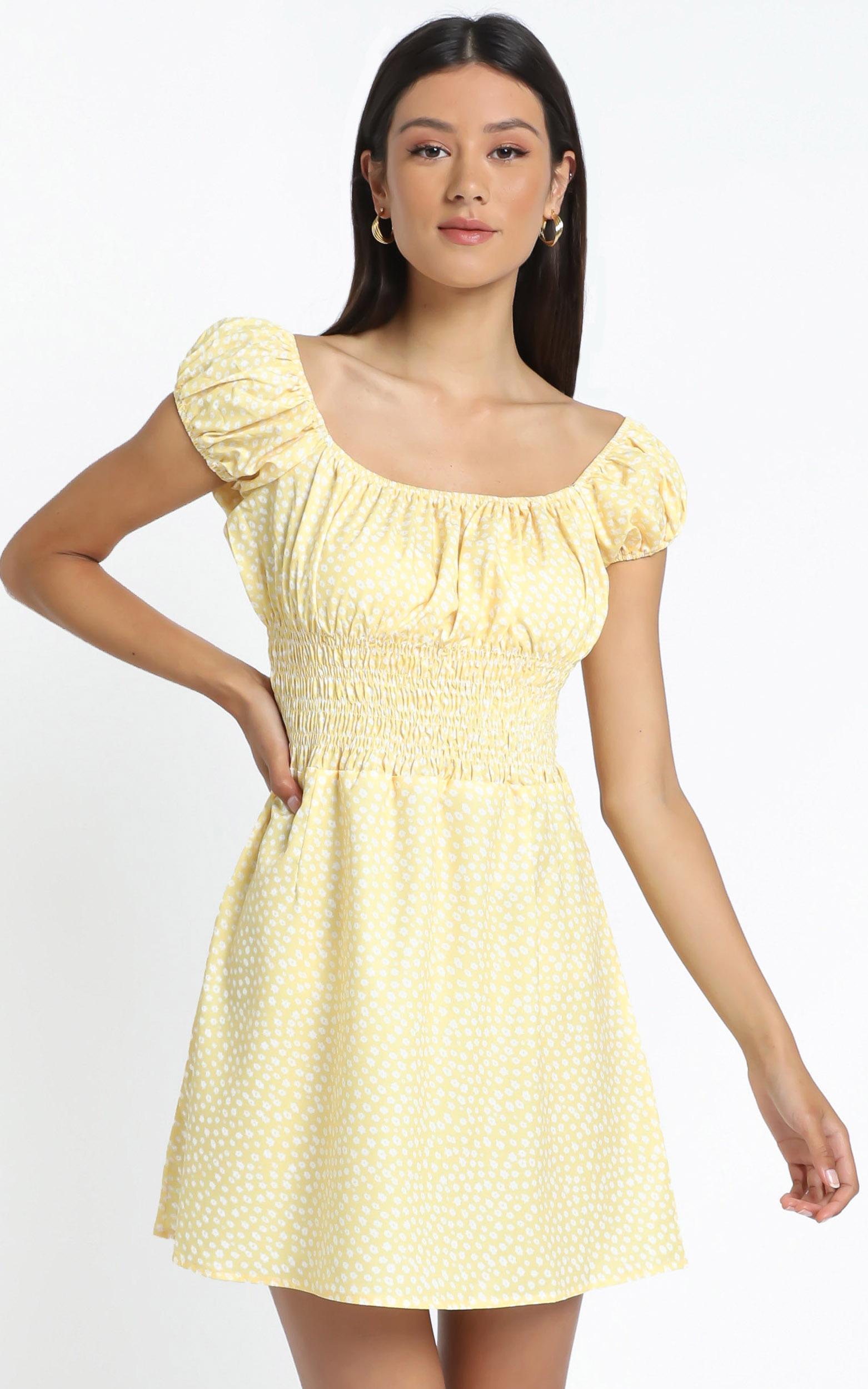 showpo yellow dress