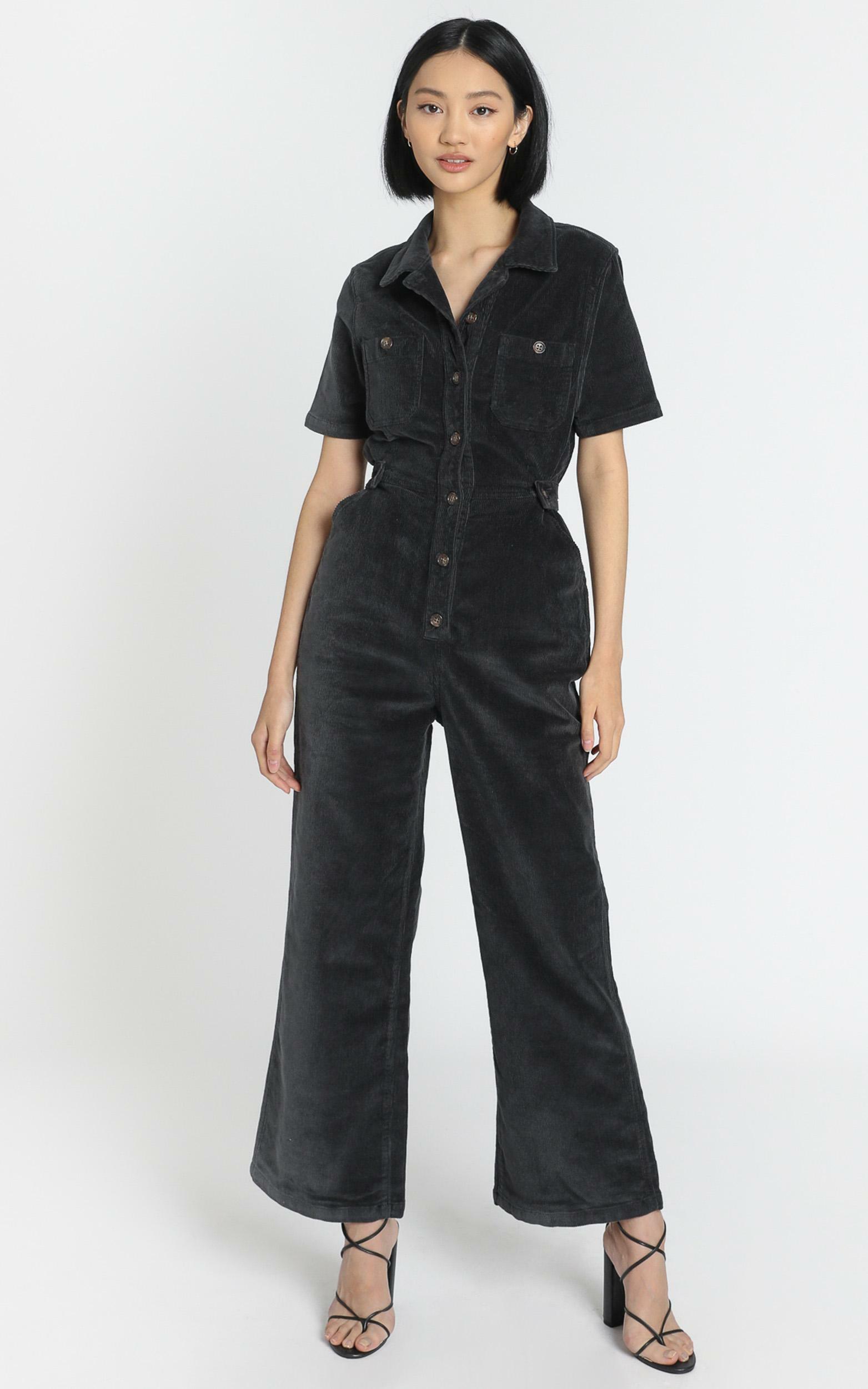 Wrangler - Broadways Jumpsuit in Midnight Black | Showpo