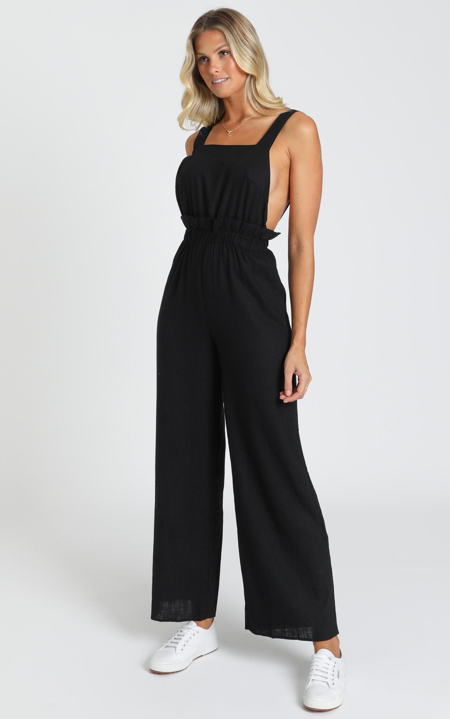 showpo black jumpsuit