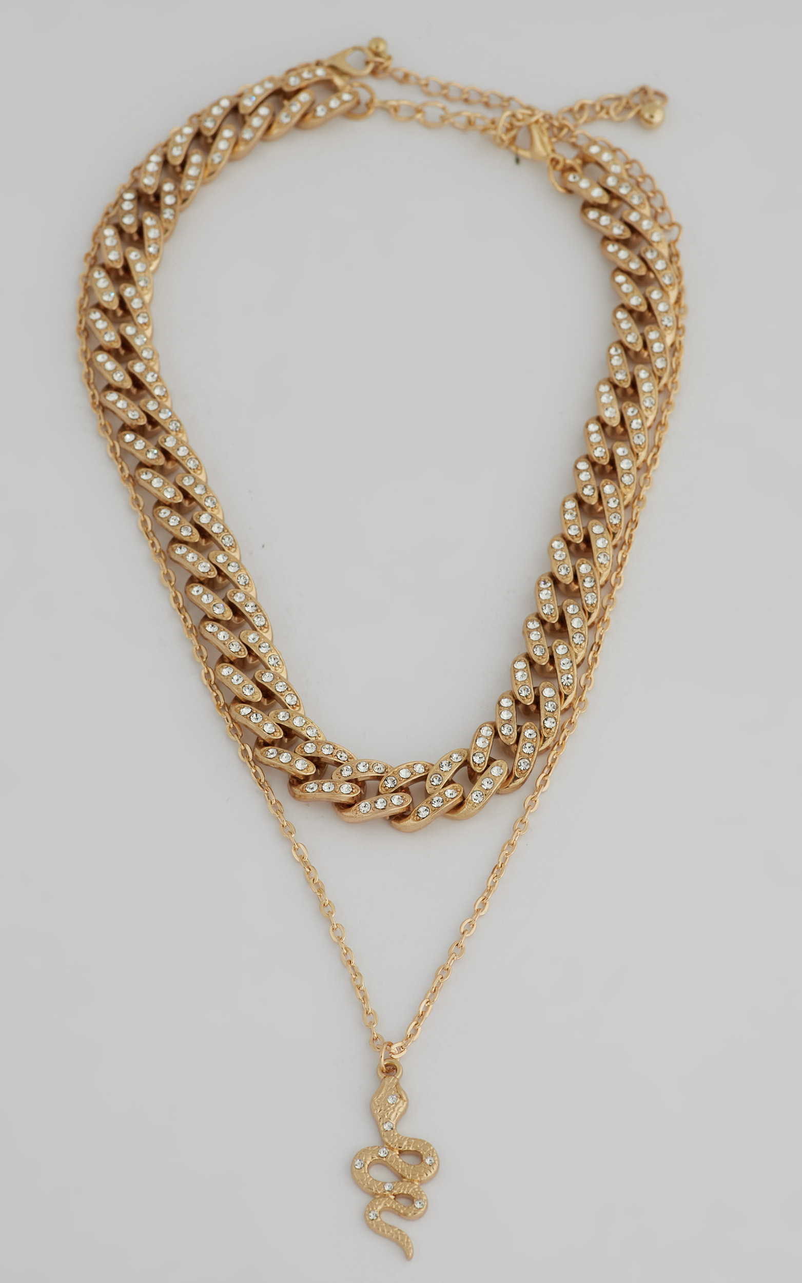 Karmelita Layered Necklace in Gold | Showpo
