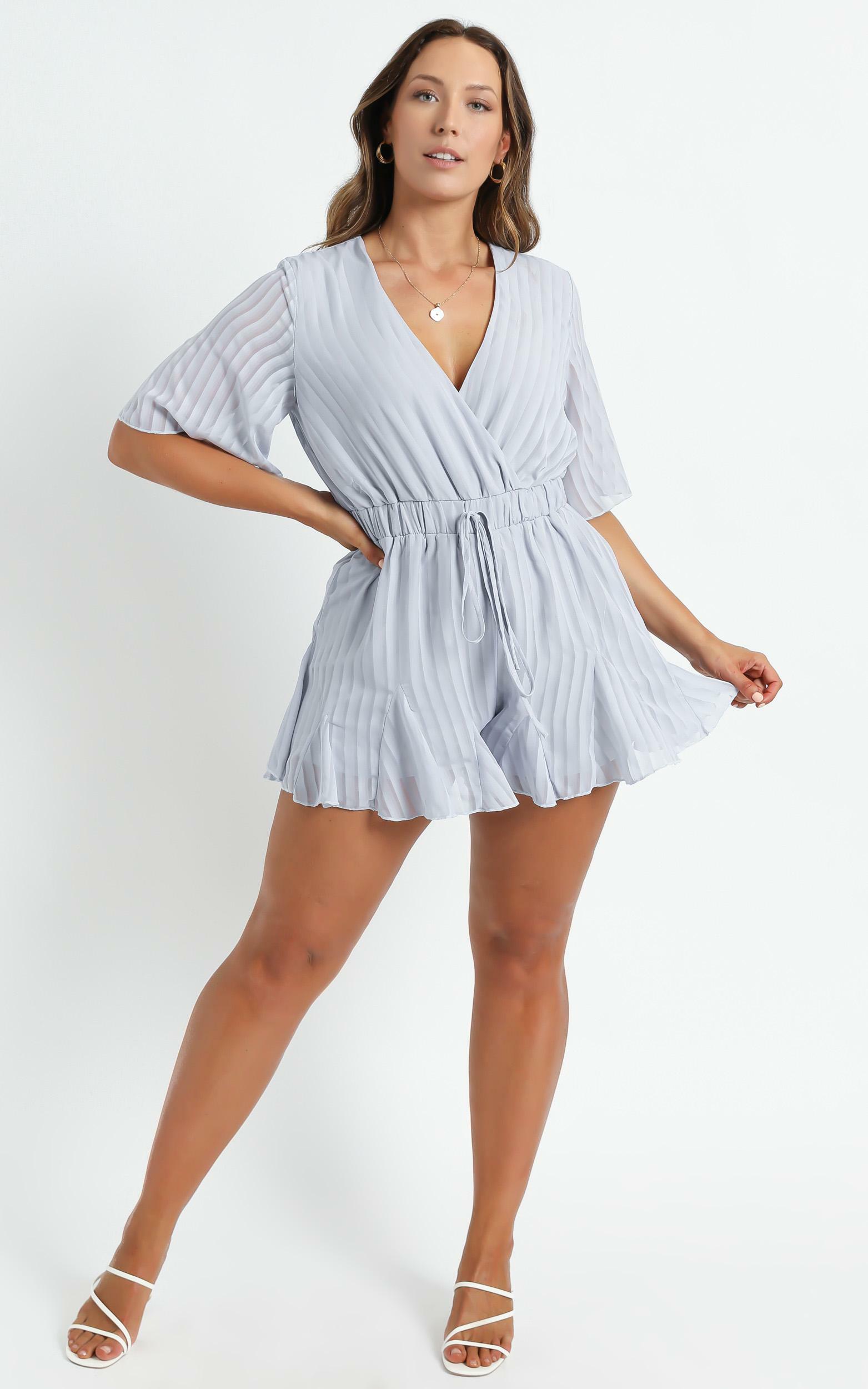 powder blue playsuit