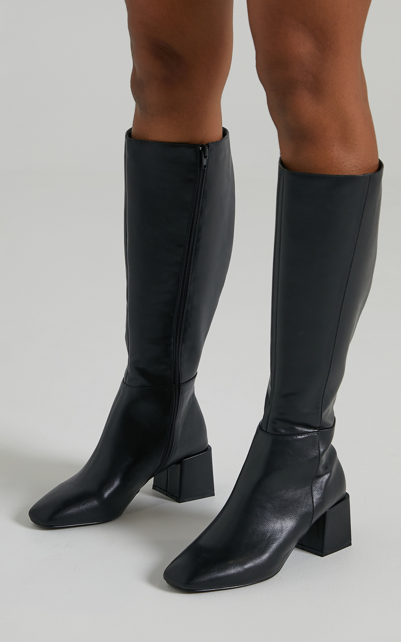 Therapy - Wolf Boots in Black Matte PU | Showpo