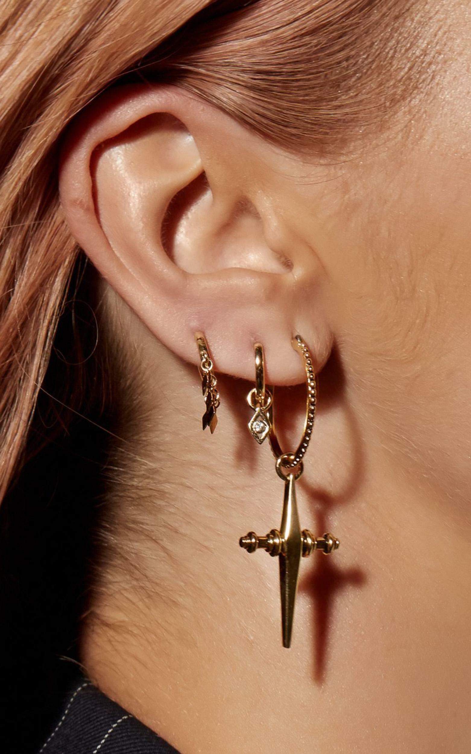 luv aj cross earrings