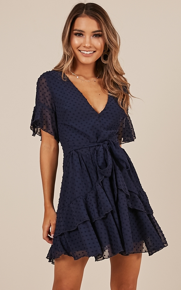 Know What You Want Dress In Navy | Showpo