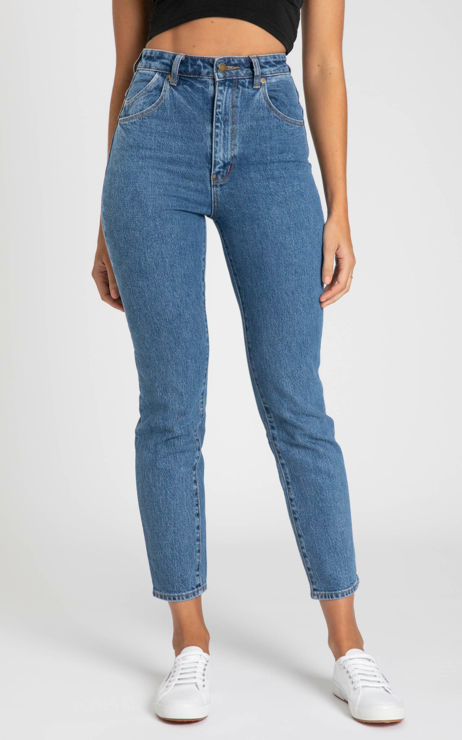 Rollas - Dusters Jeans in Sadie Blue | Showpo